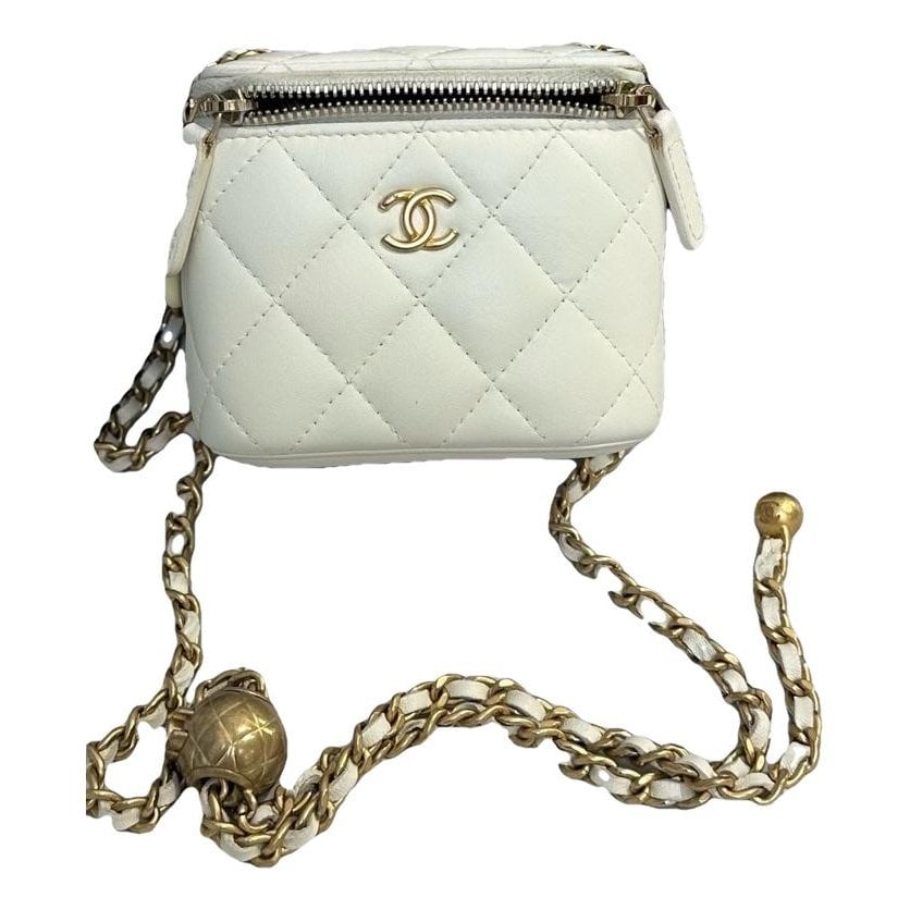 Vanity leather handbag