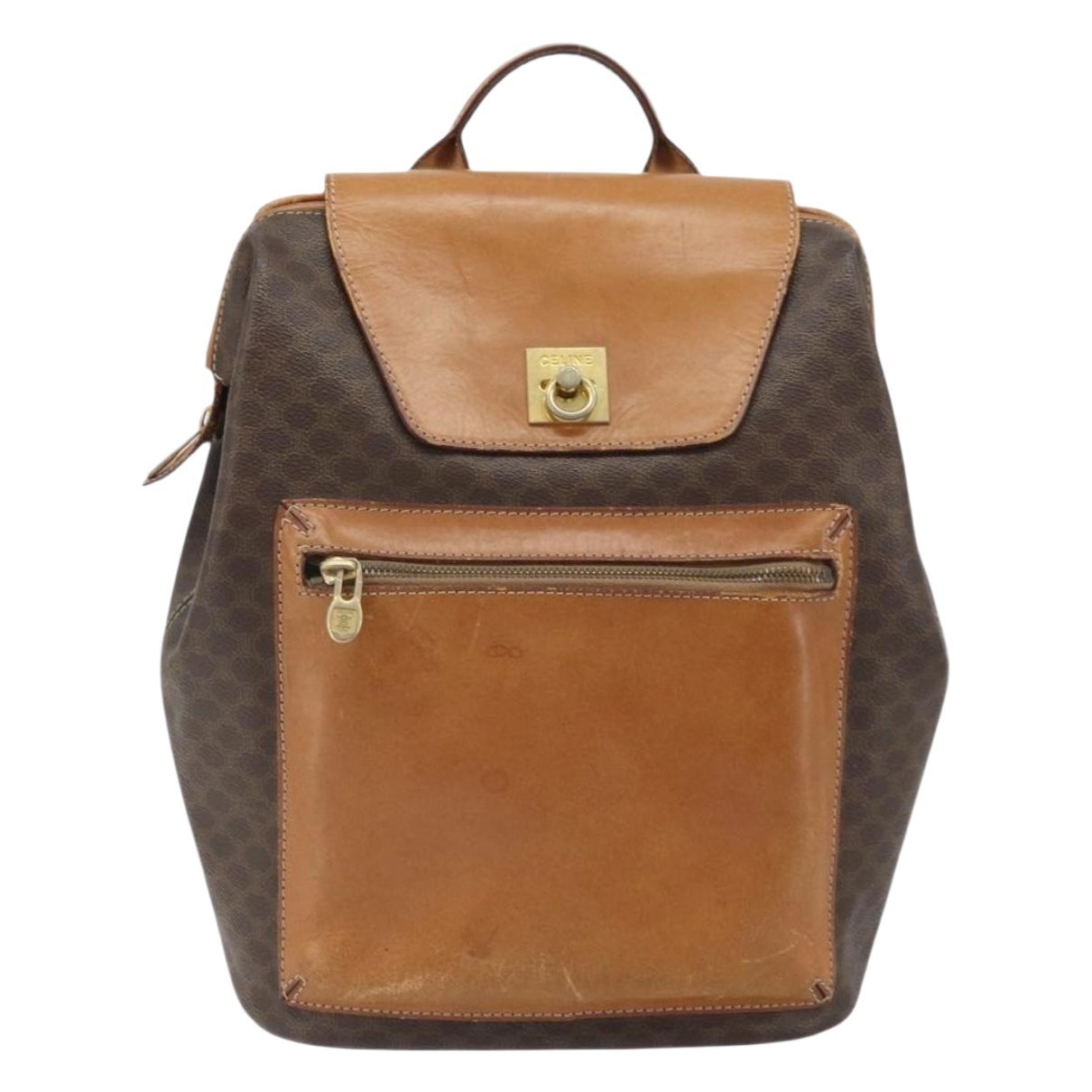 Leather backpack