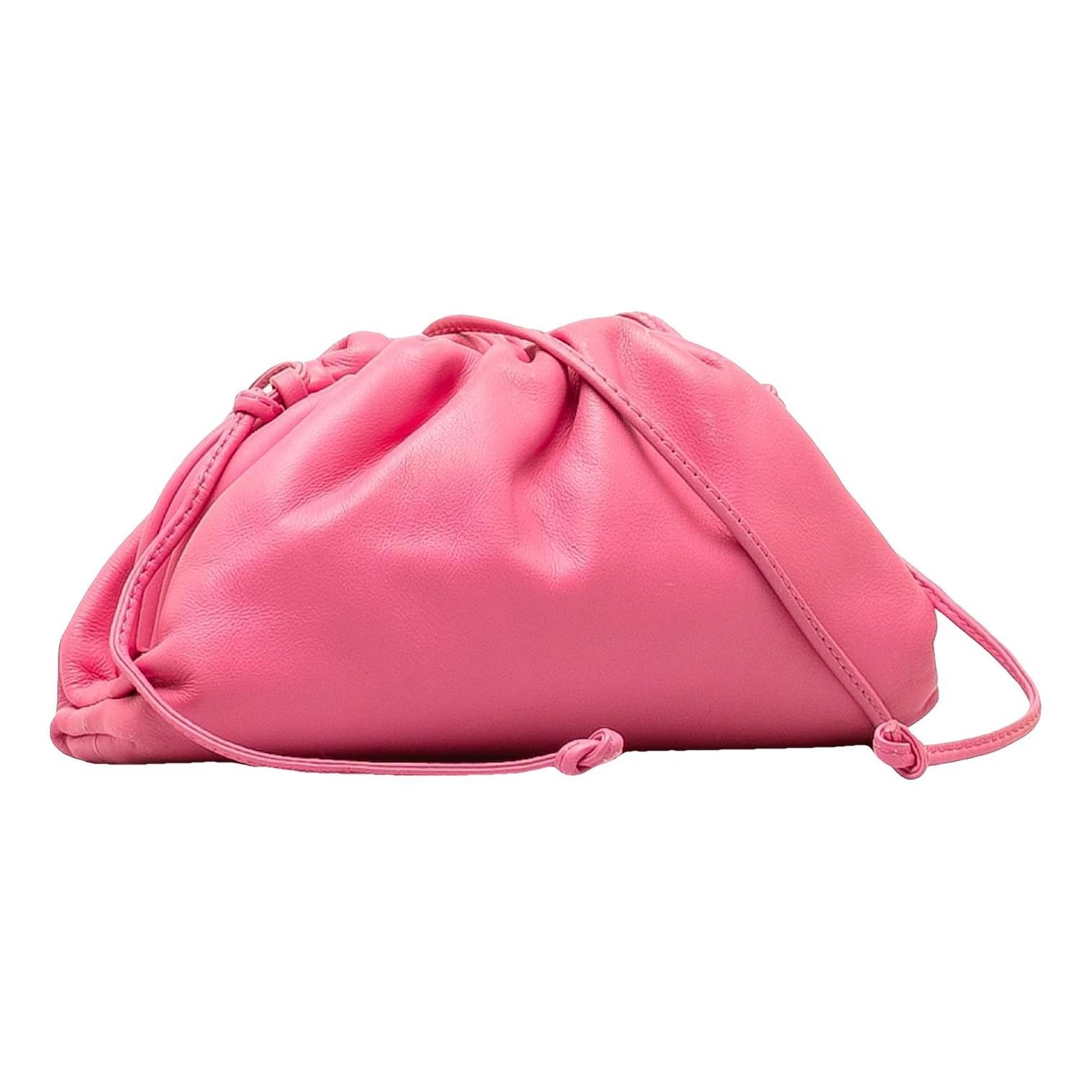 Pouch leather handbag