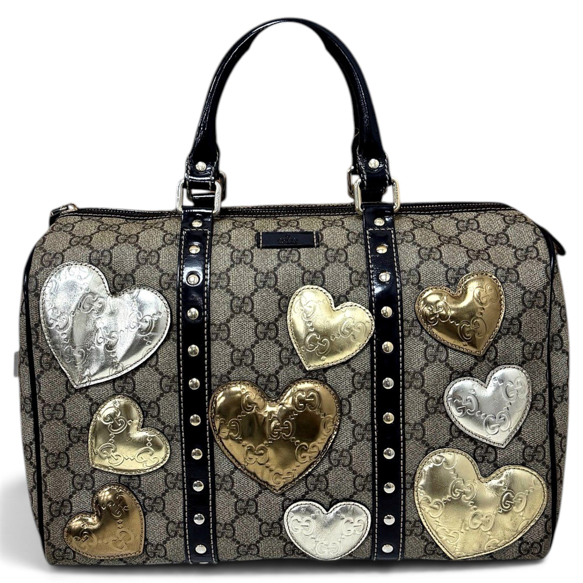 Boston leather bowling bag