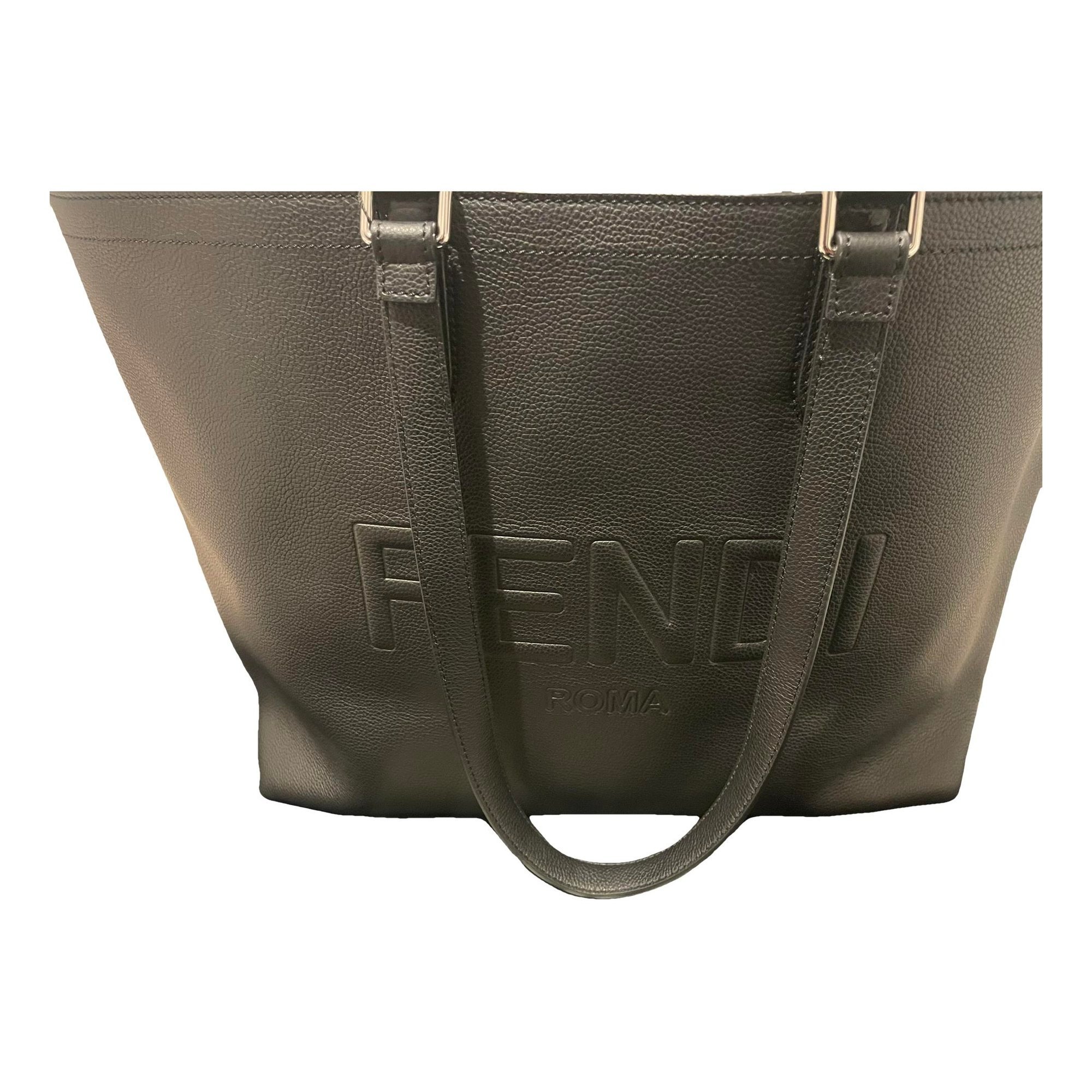 Leather tote