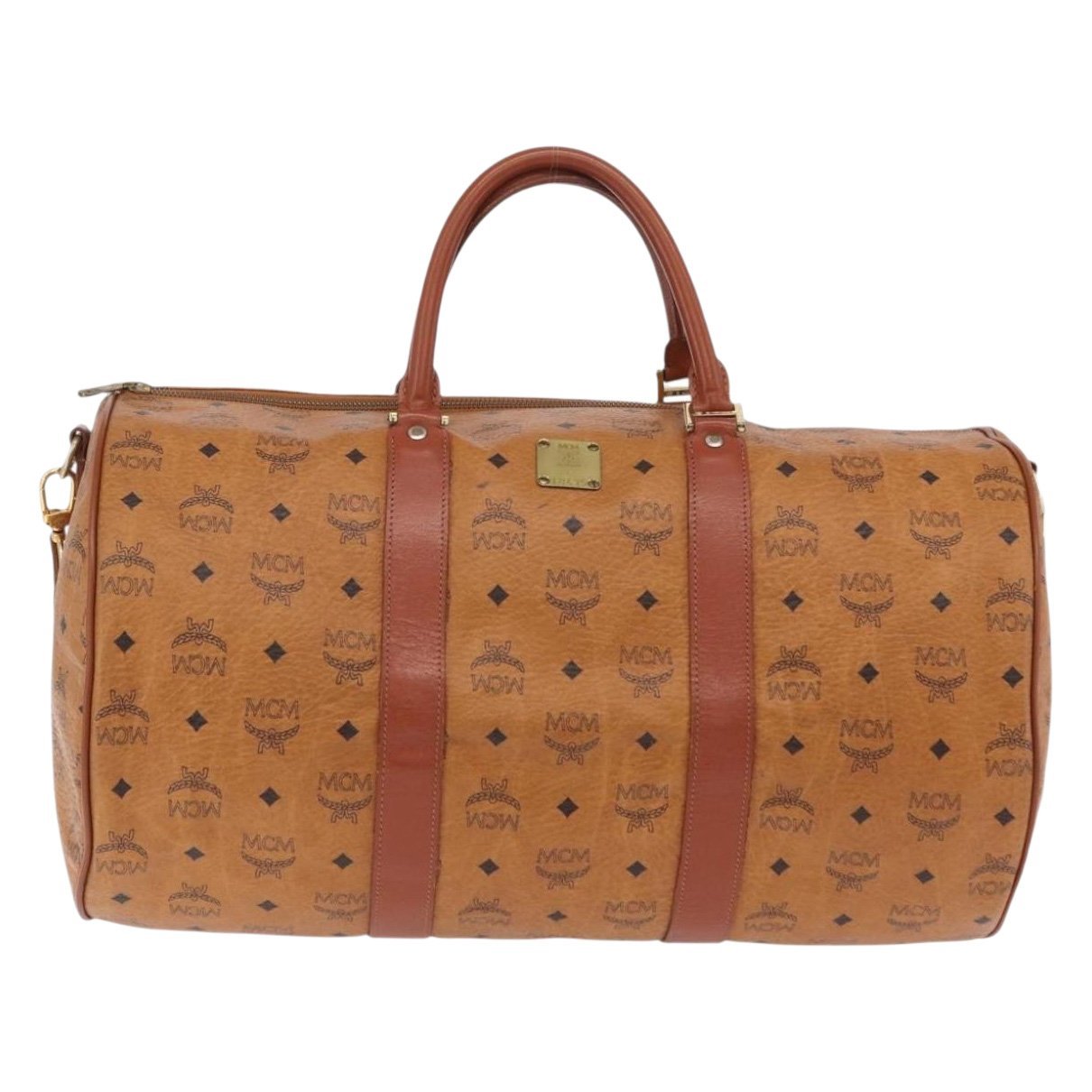 MCM Boston leather travel bag