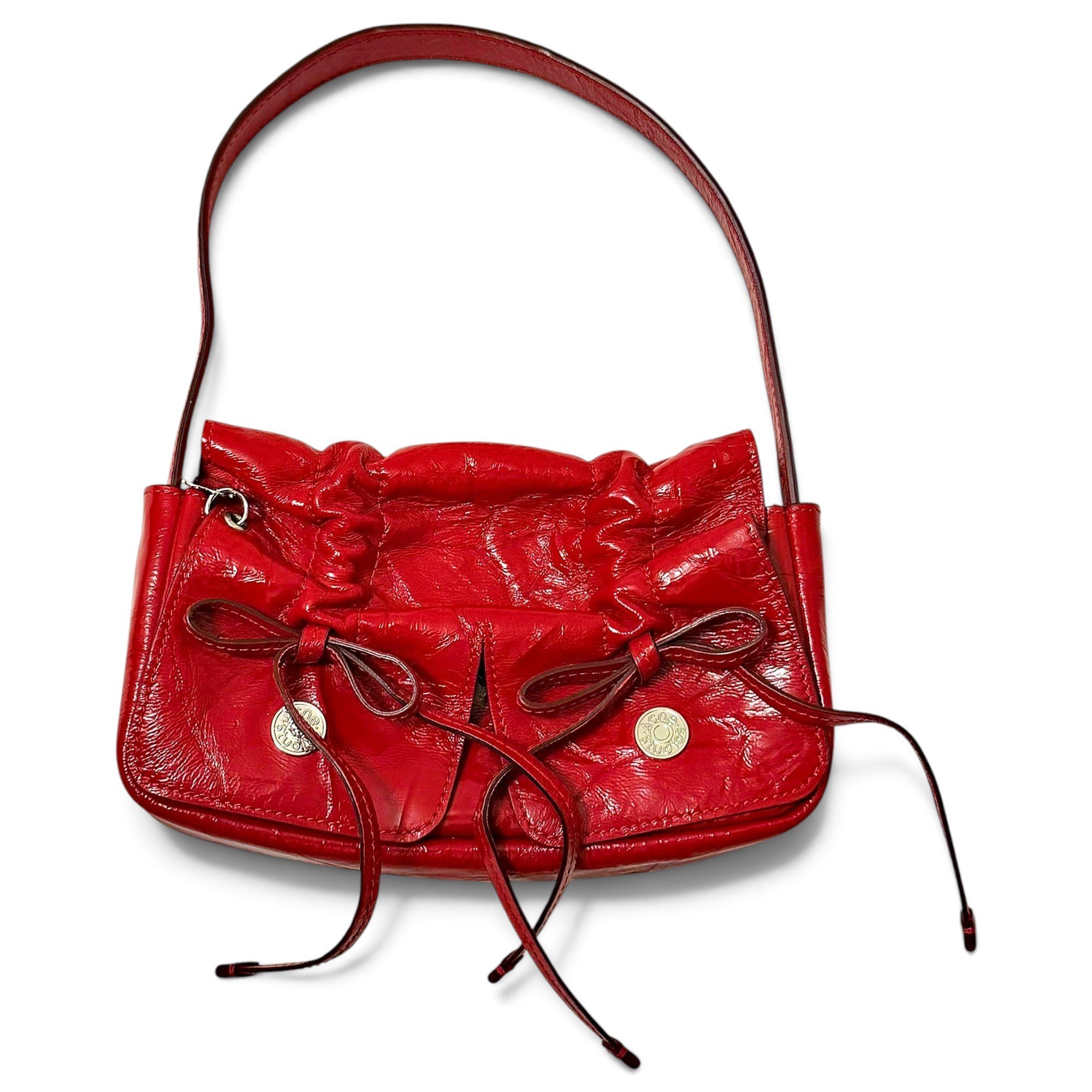 Multipocket leather handbag