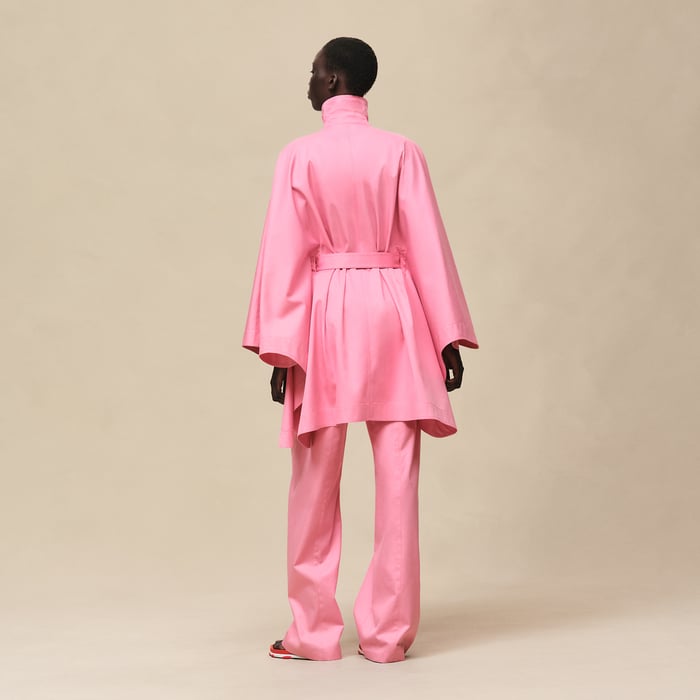 Rose Bonbon Cape Coat