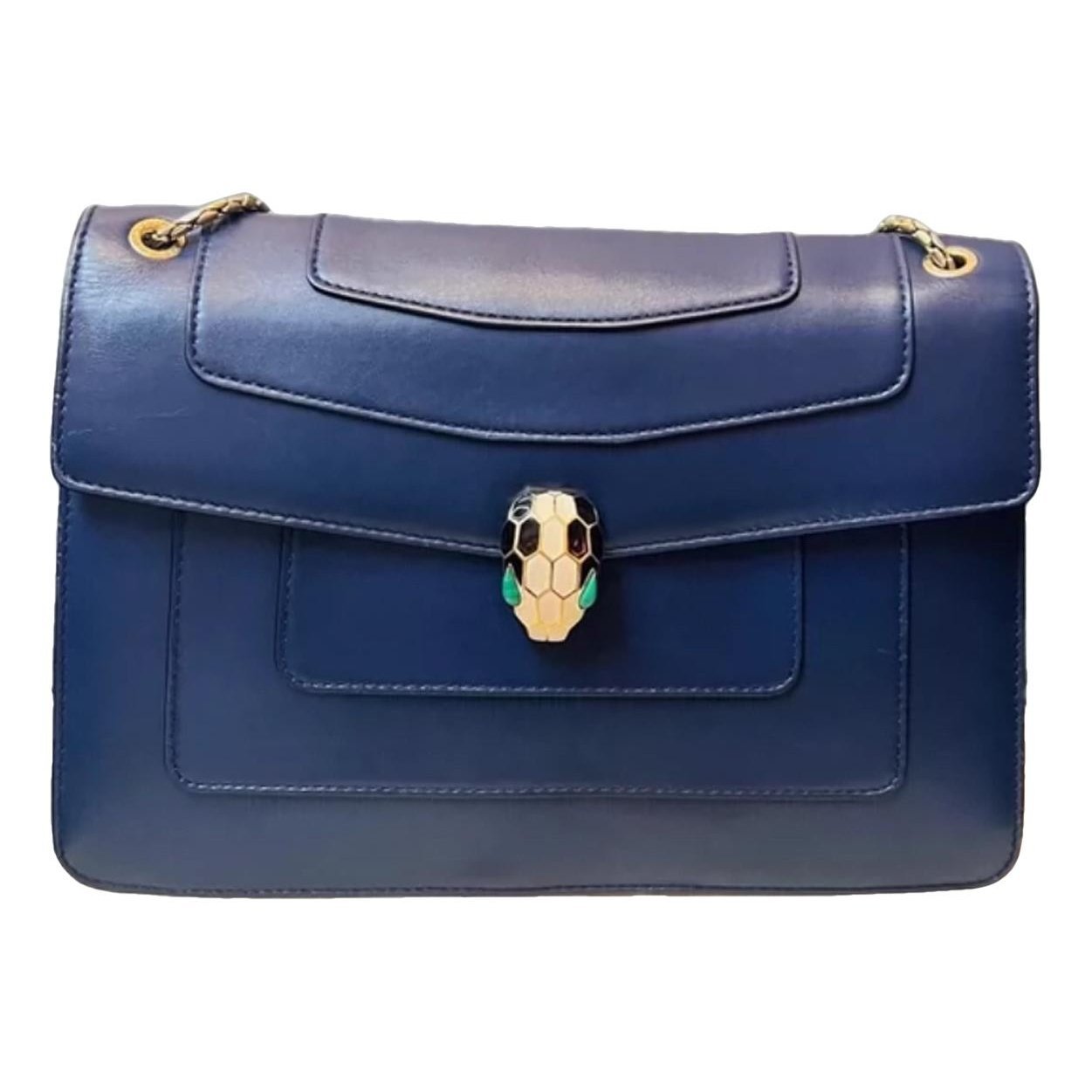 Serpenti leather handbag