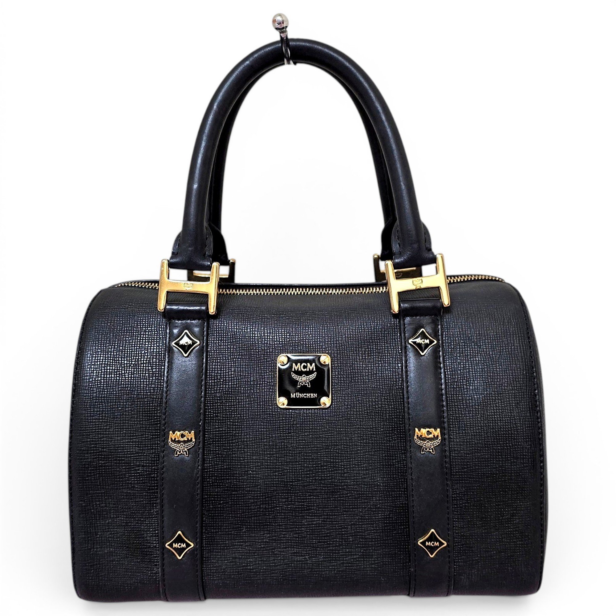 Boston leather satchel