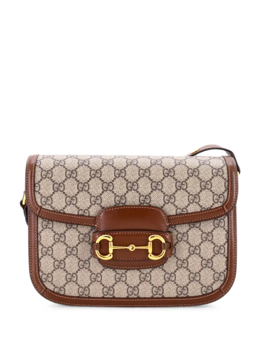 Horsebit 1955 Shoulder Bag GG Coated Canvas with Leather Small crossbody bag