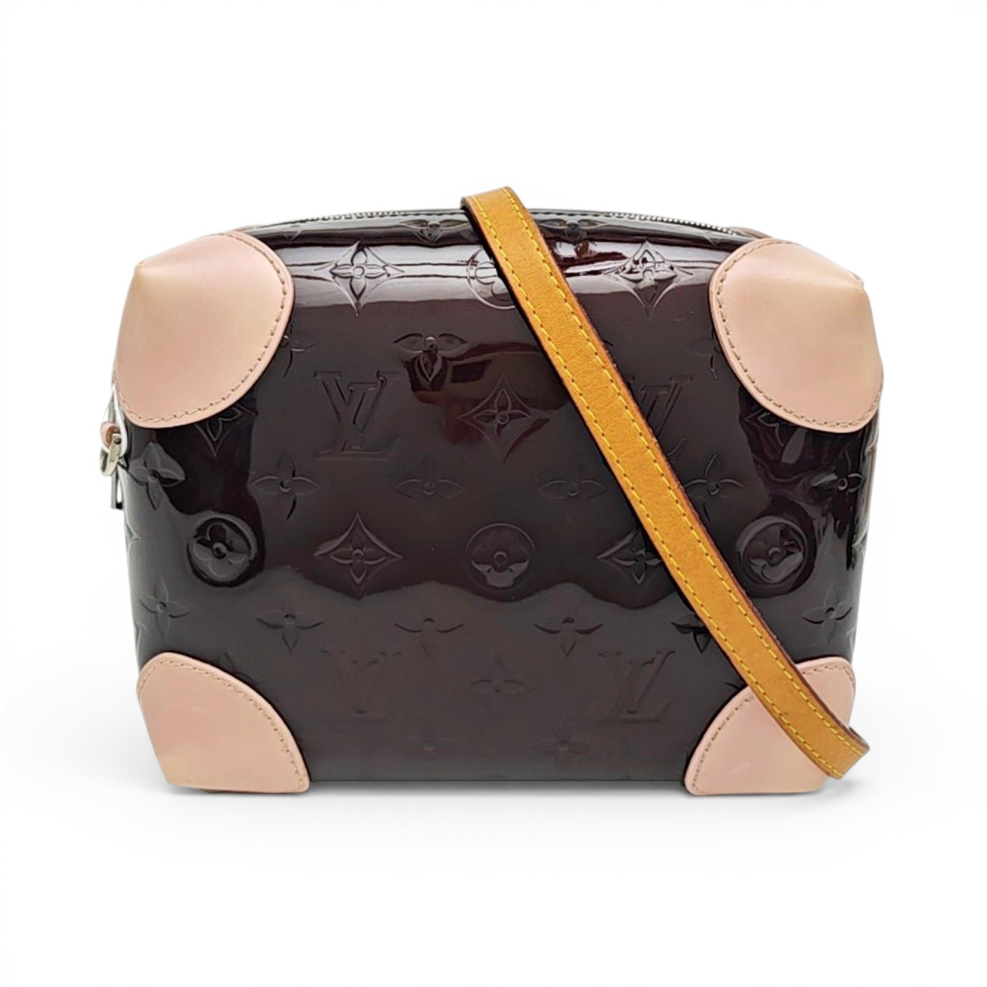 Patent leather crossbody bag