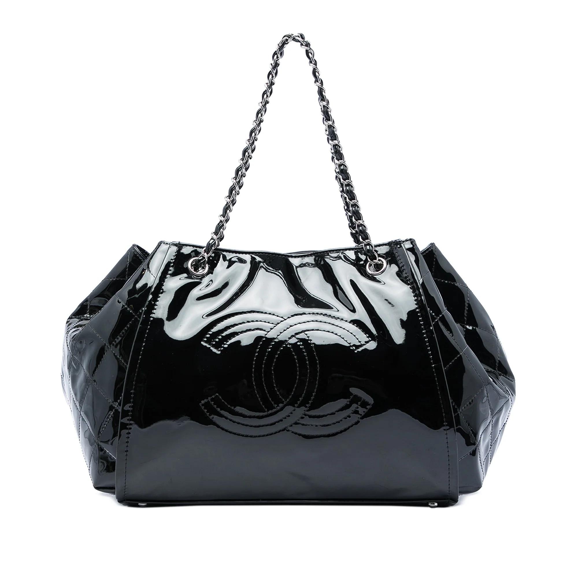 Patent leather handbag