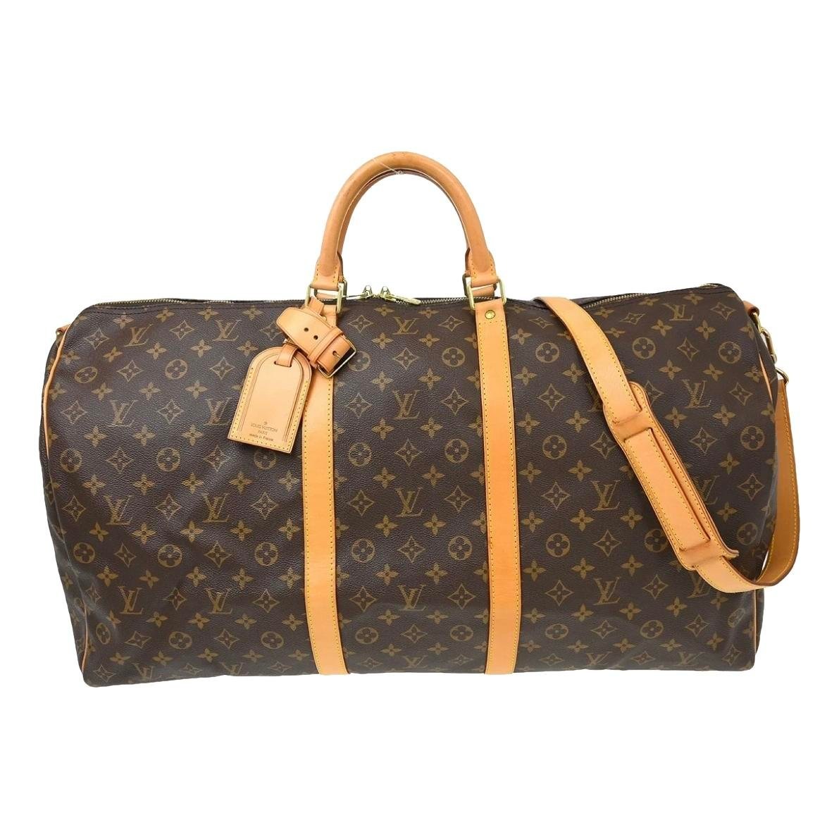 Louis Vuitton Keepall cloth travel bag