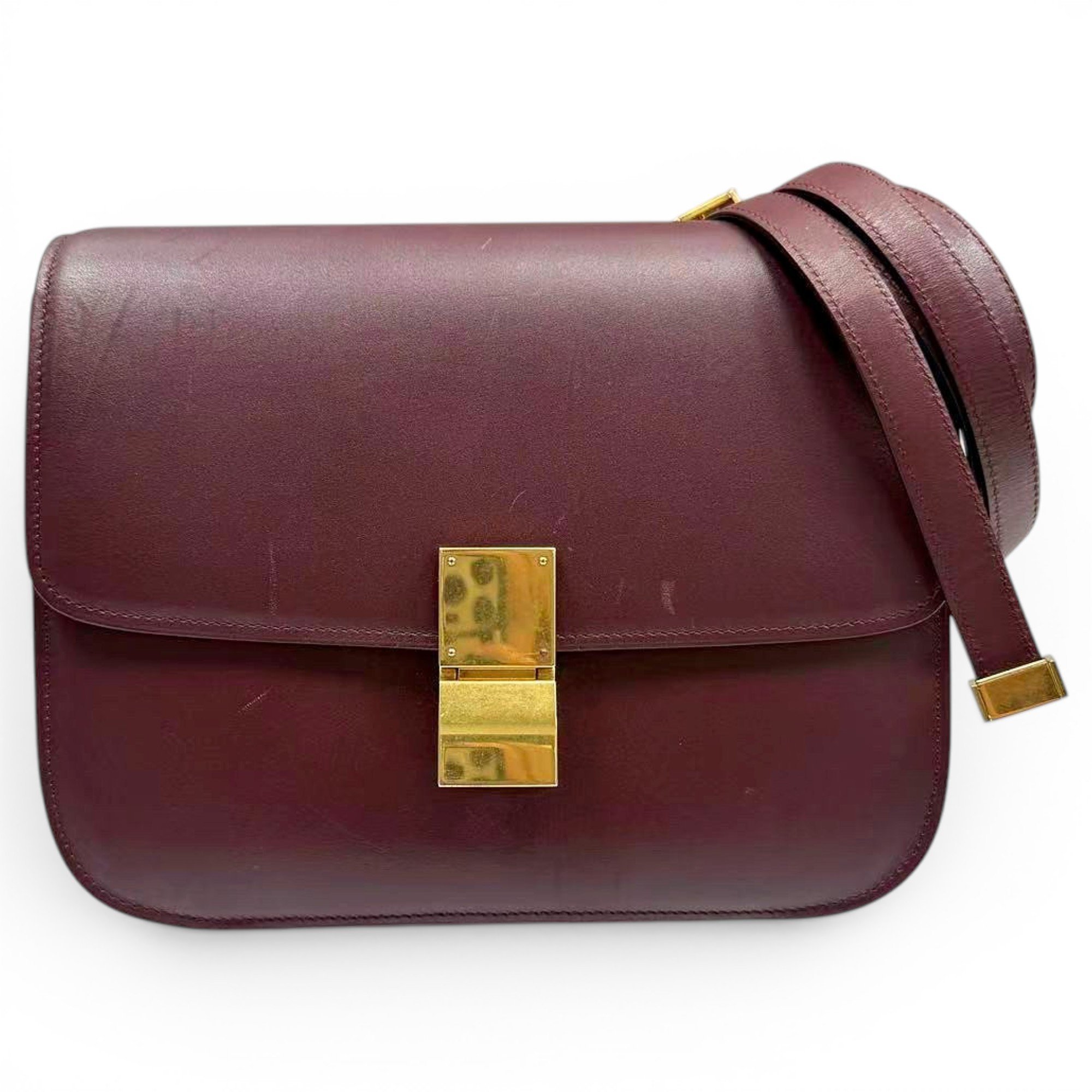 Classic leather crossbody bag