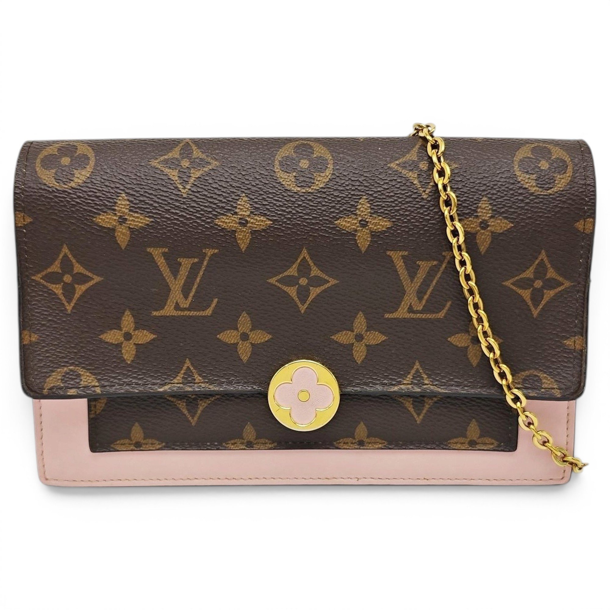Chaîne Flore leather handbag