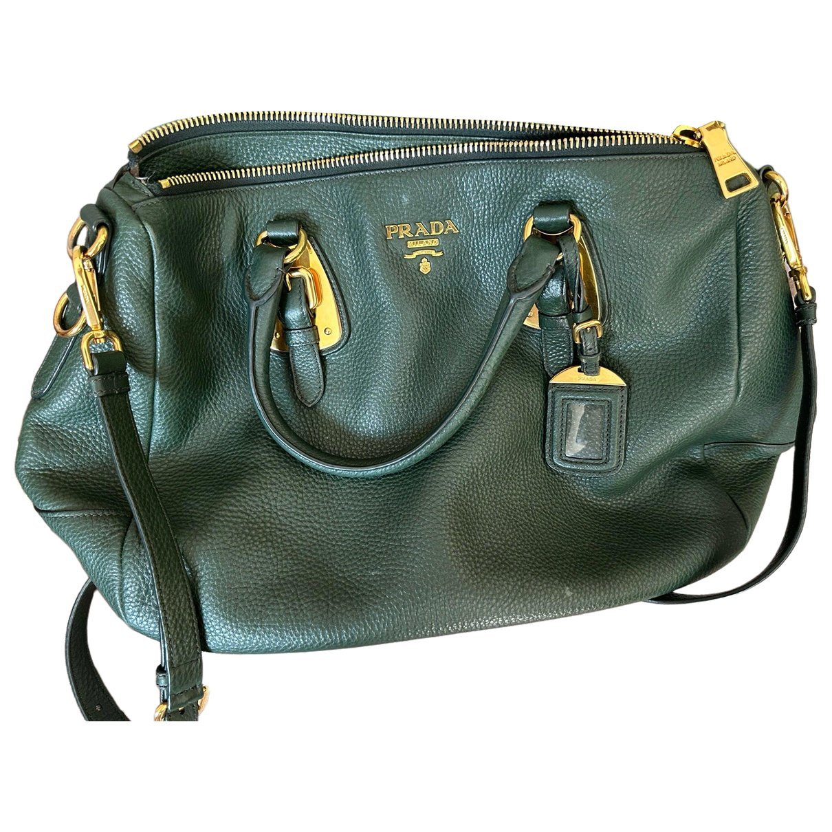 Madras leather handbag