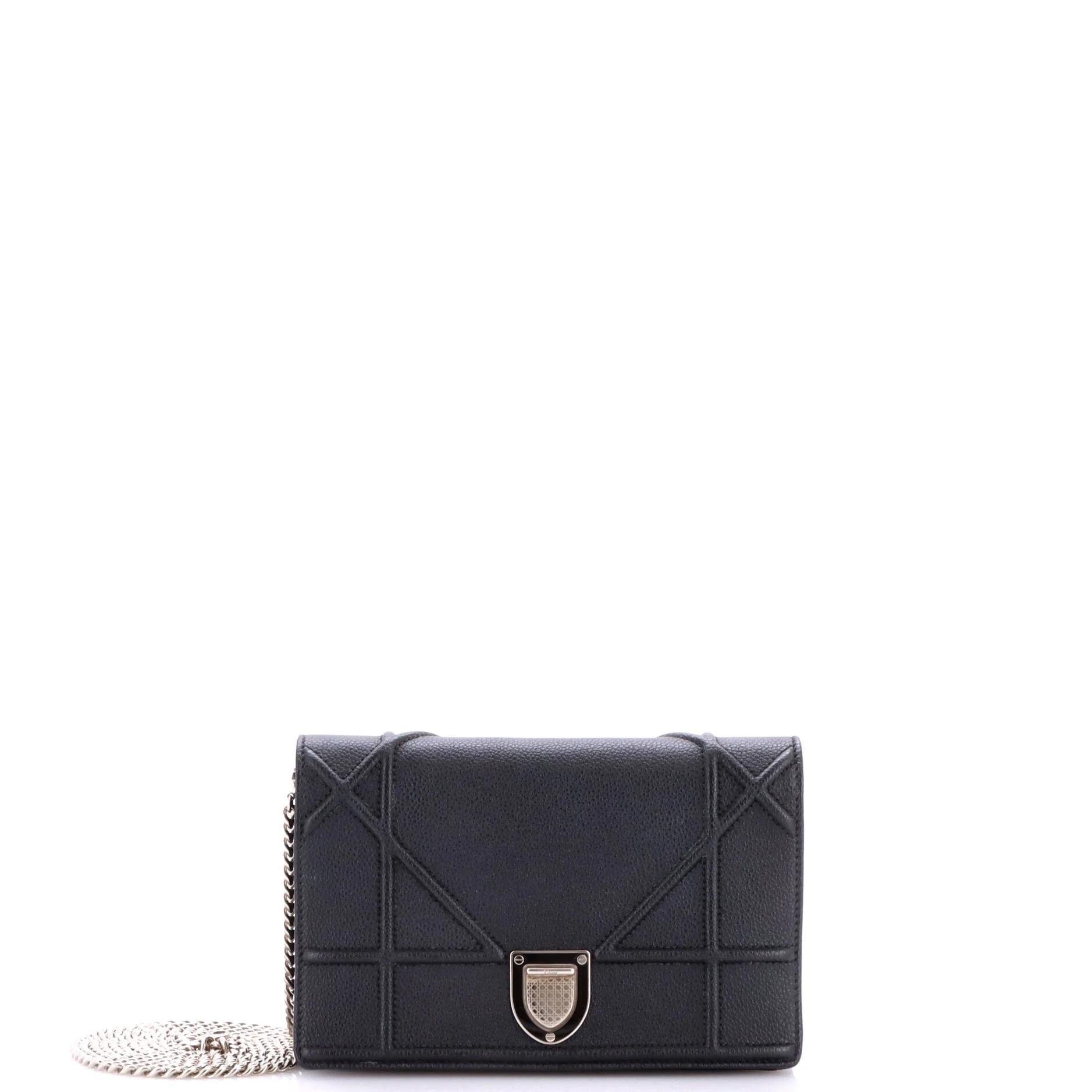 Leather clutch bag