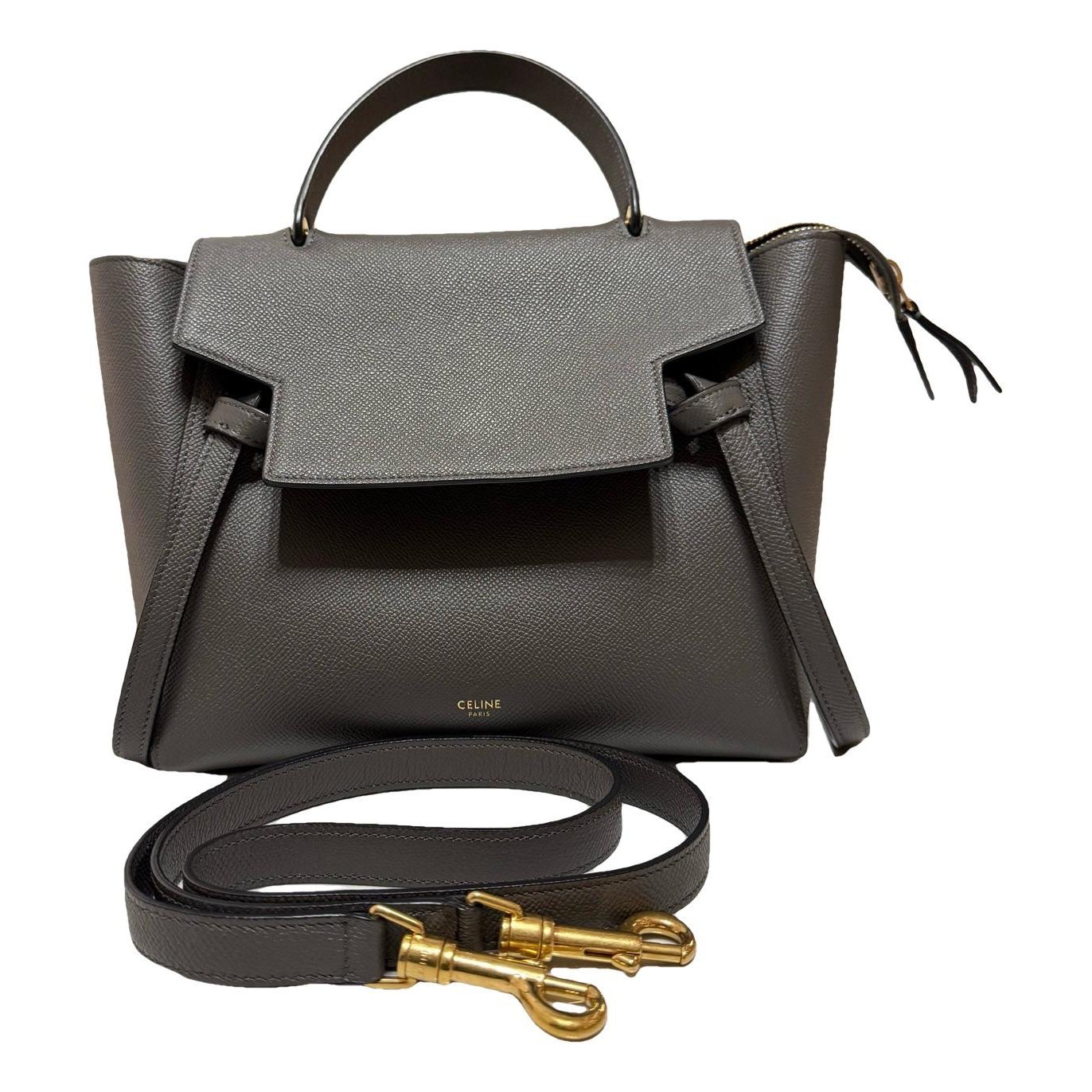 Belt leather handbag