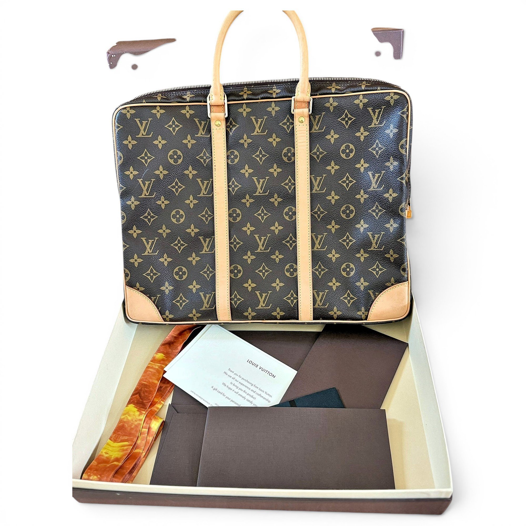 Porte Documents Voyage leather bag