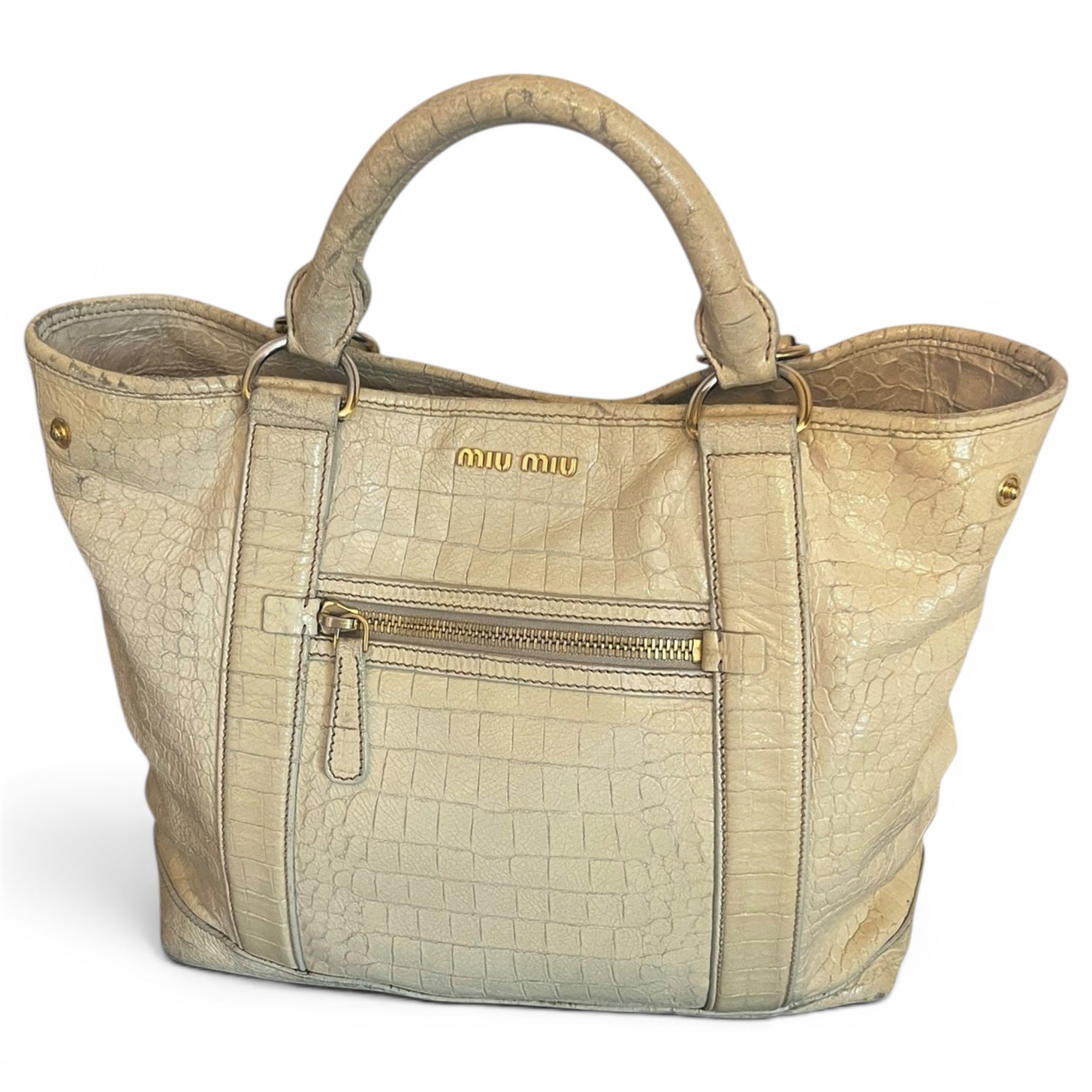 Leather tote