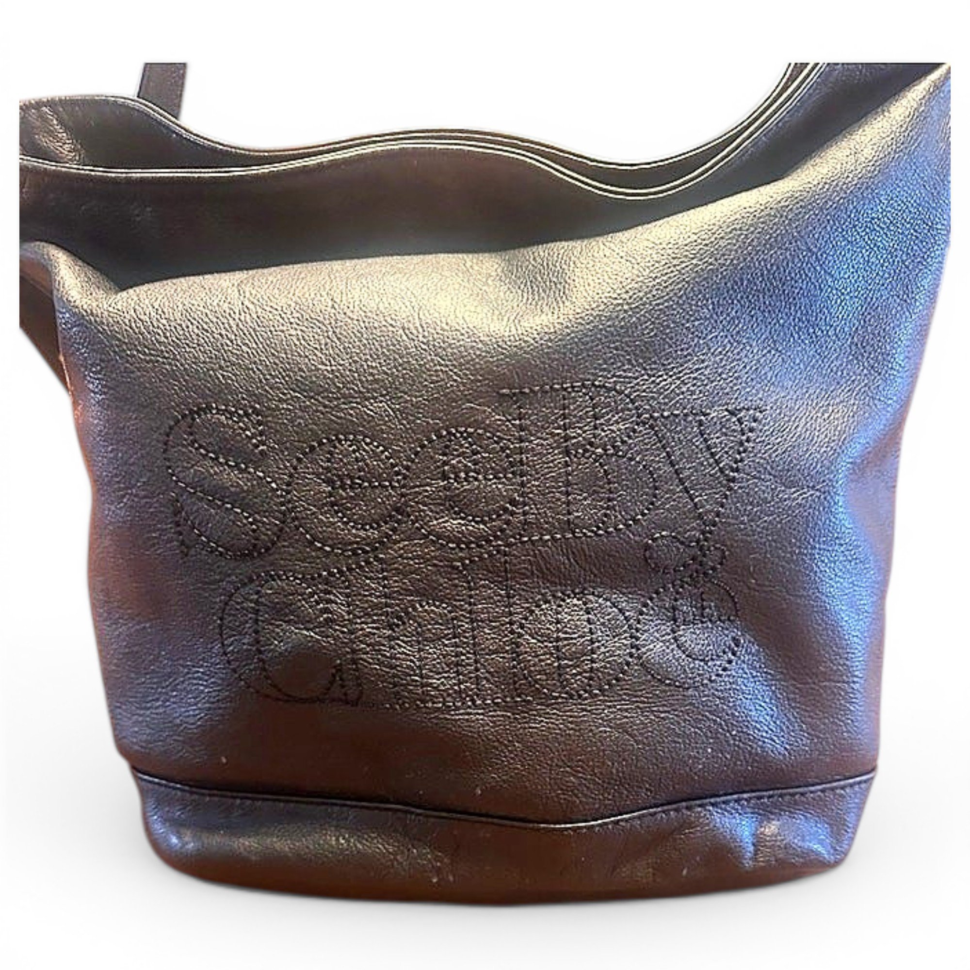 Leather handbag