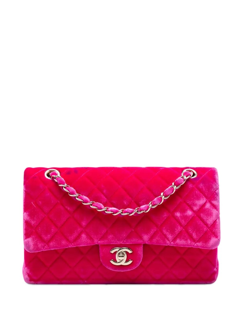 2015-2016 Medium Classic Velvet Double Flap shoulder bag