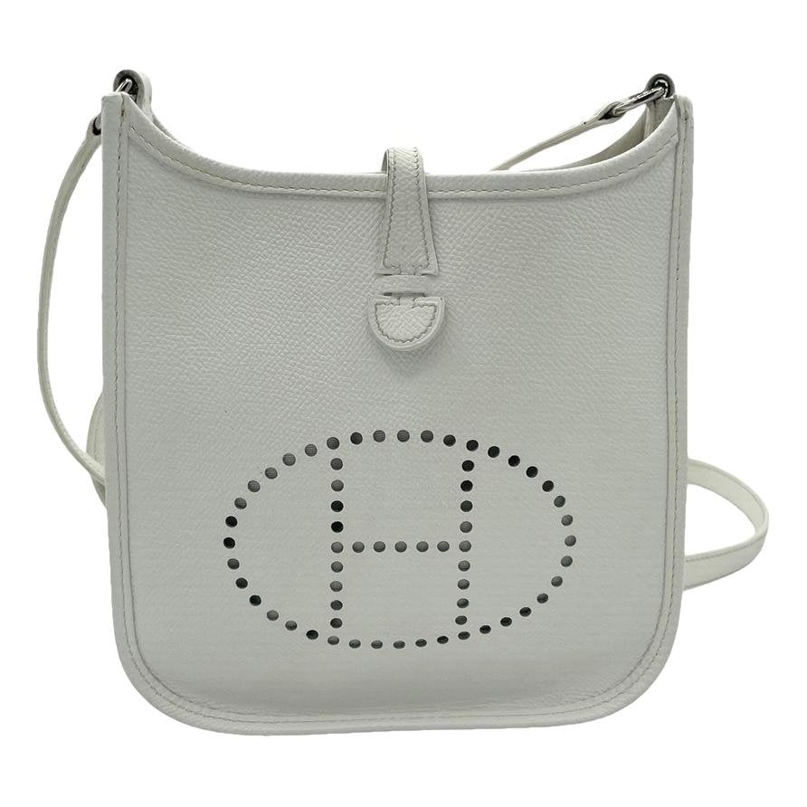 Hermes Evelyne Handbag White 2007