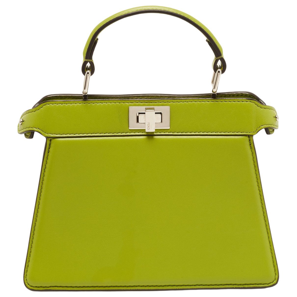 Peekaboo leather satchel