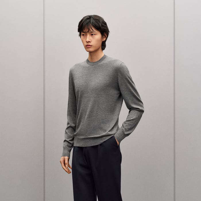 Flanelle "H Etriviere" Crewneck Sweater