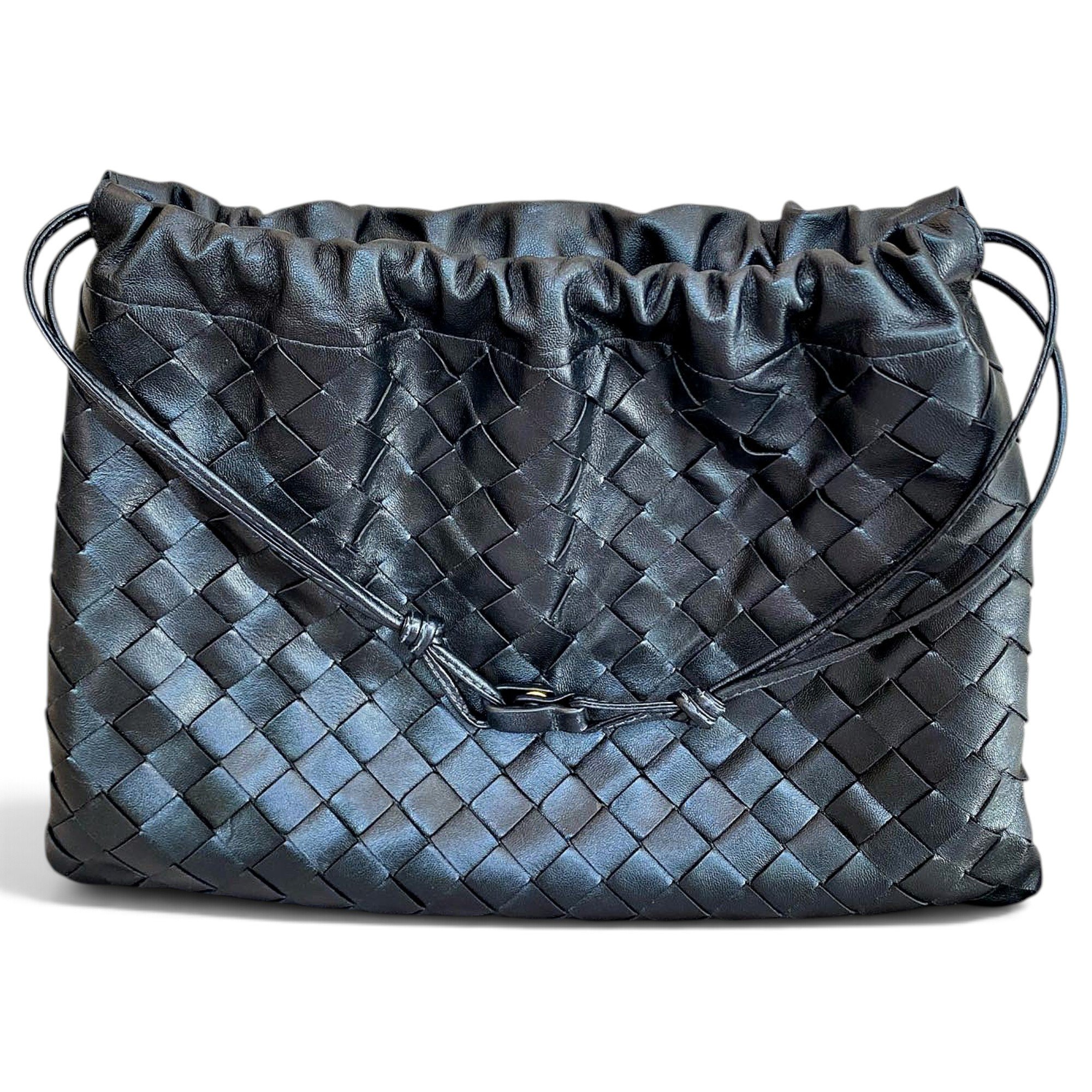 Dustbag leather handbag