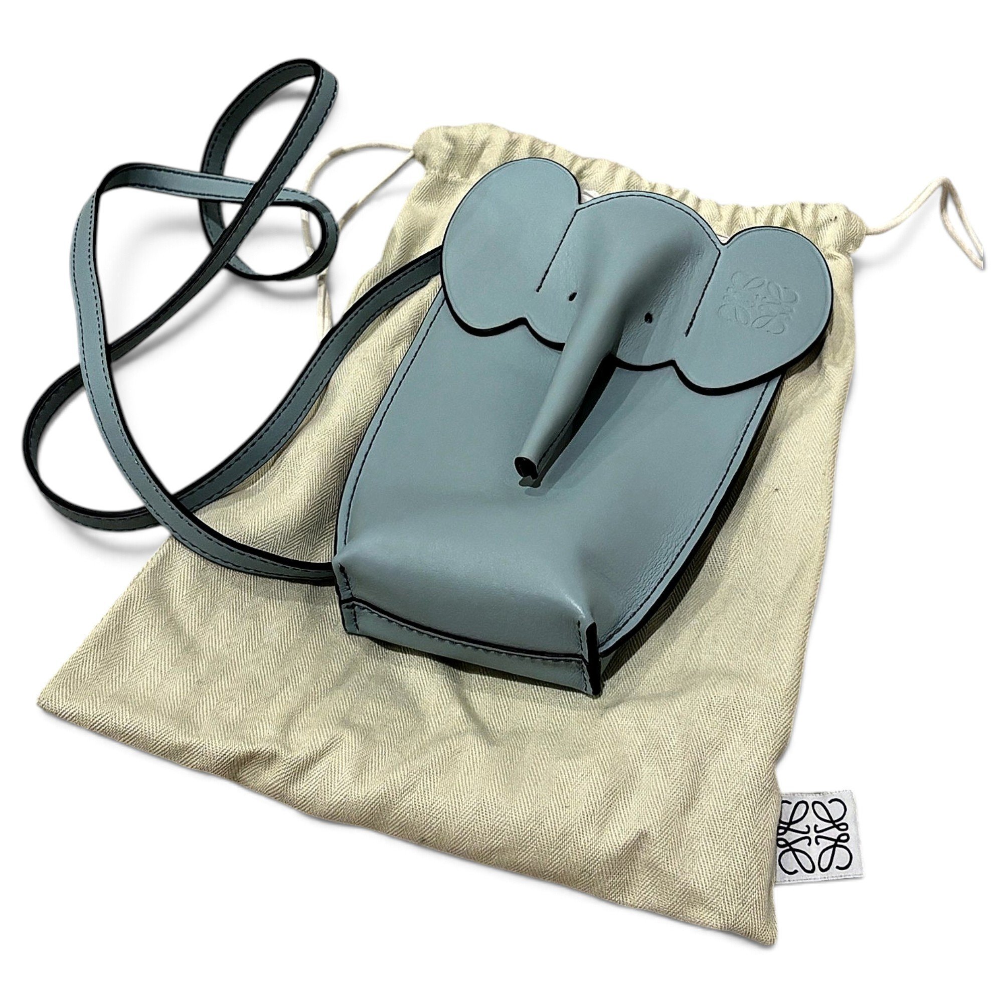 Animals leather crossbody bag