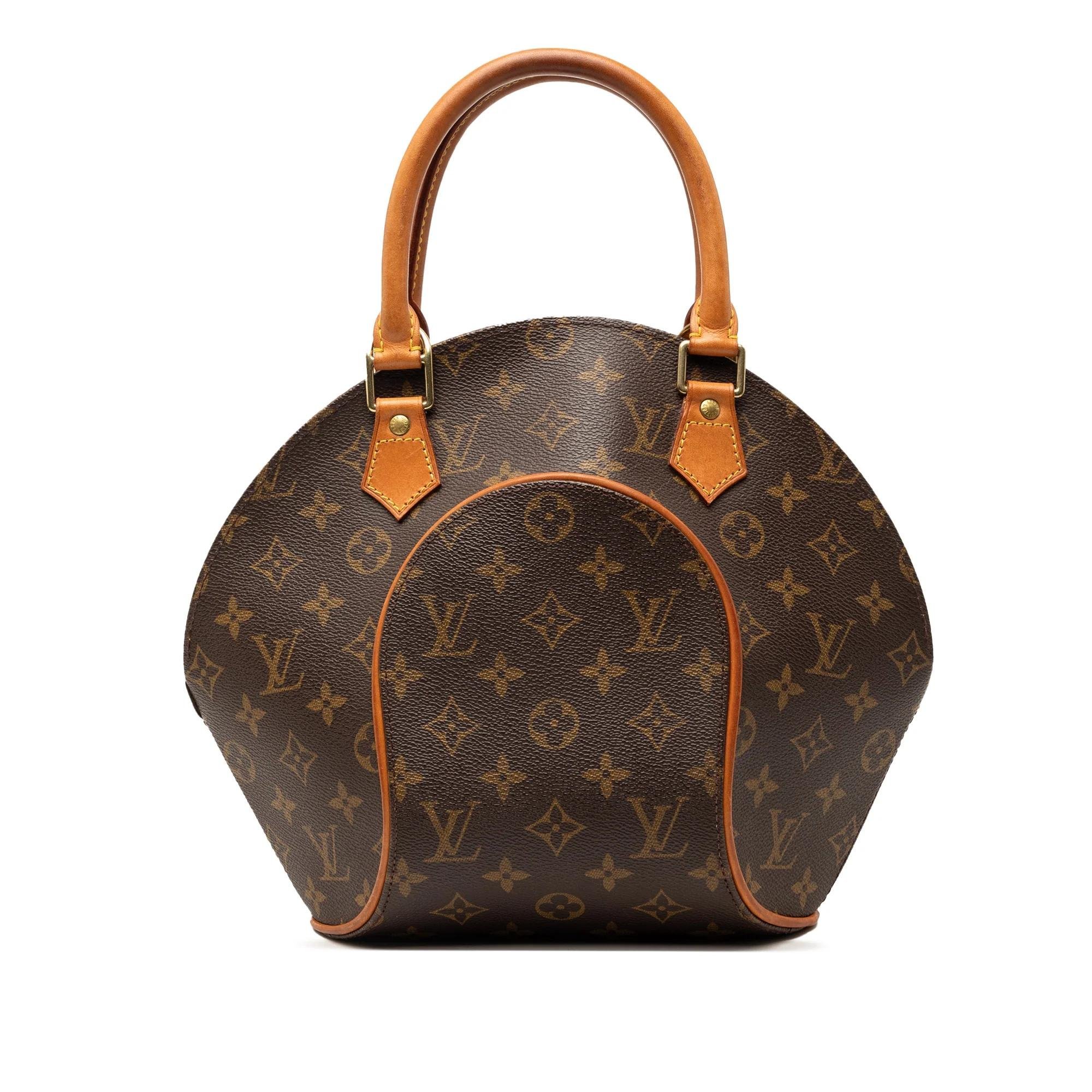 Ellipse leather handbag