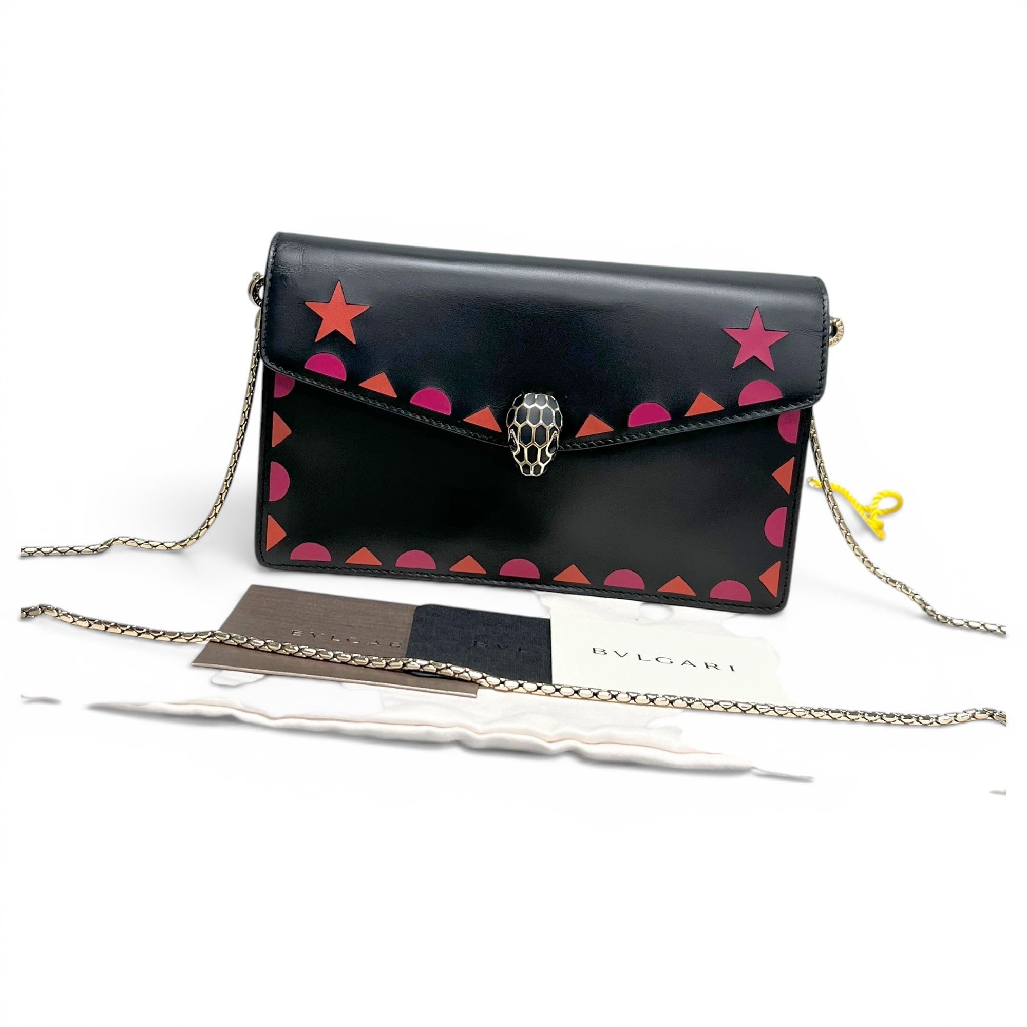 Serpenti leather handbag