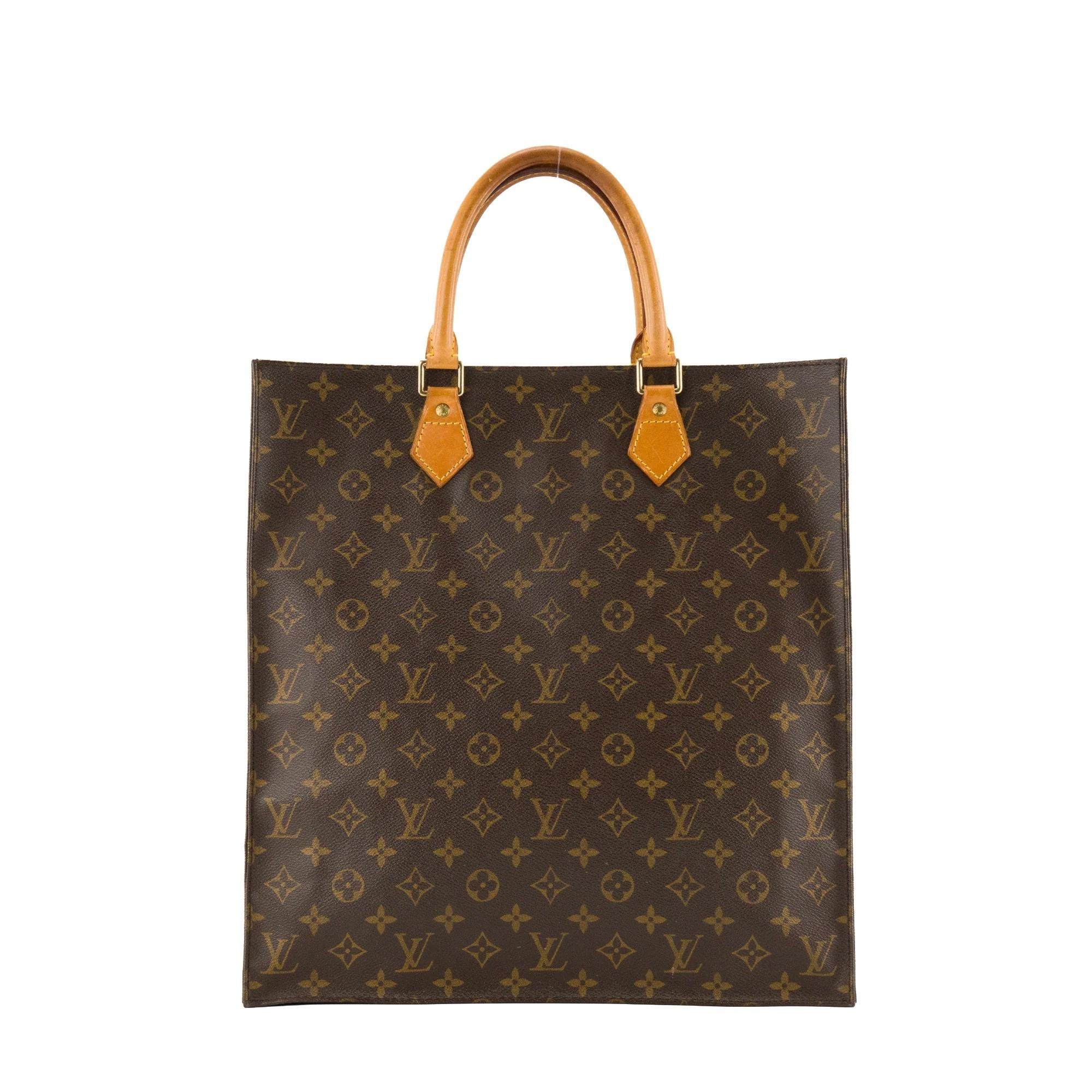 Plat leather tote