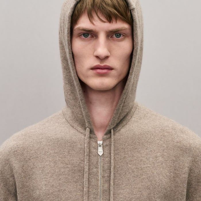 Vigoureux "Maillon Chaine d'Ancre" Zipped Cashmere Jacket