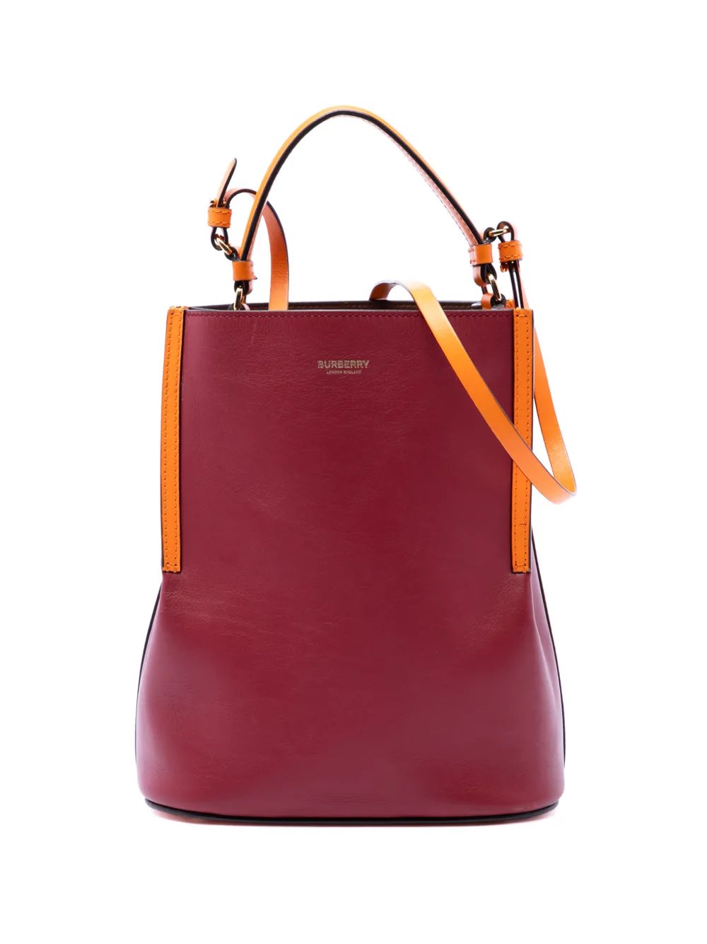 Burberry 2018-2026 Small Leather Peggy Bucket Bag satchel