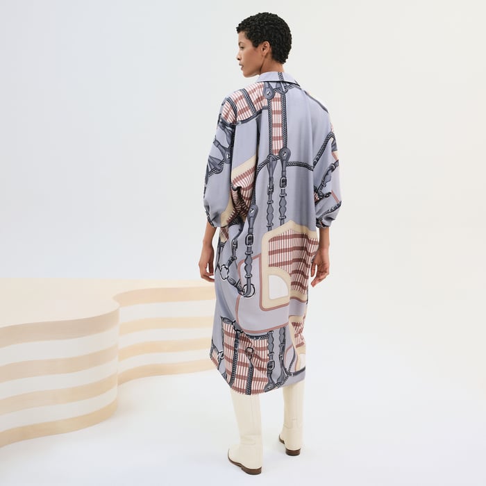Bleu Grignon "Coaching Remix" Caftan Dress