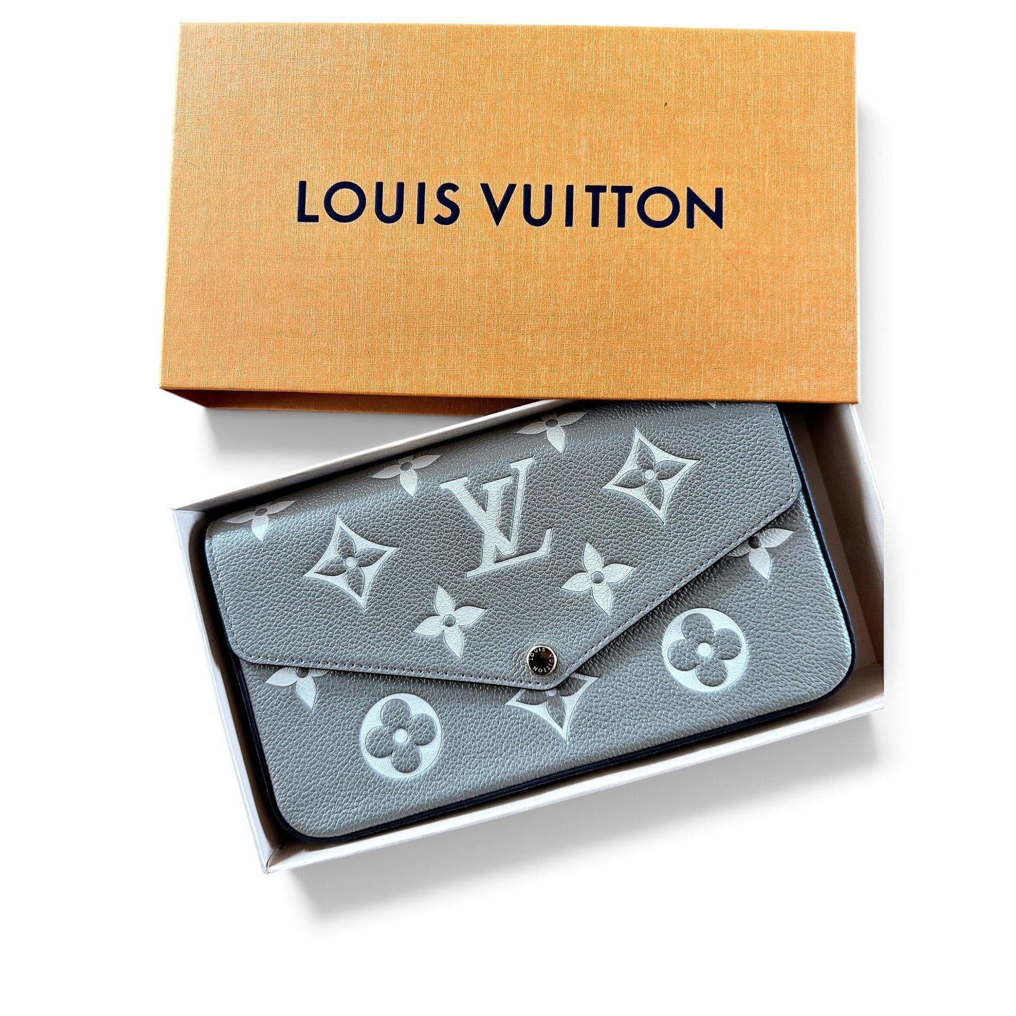 Leather clutch bag