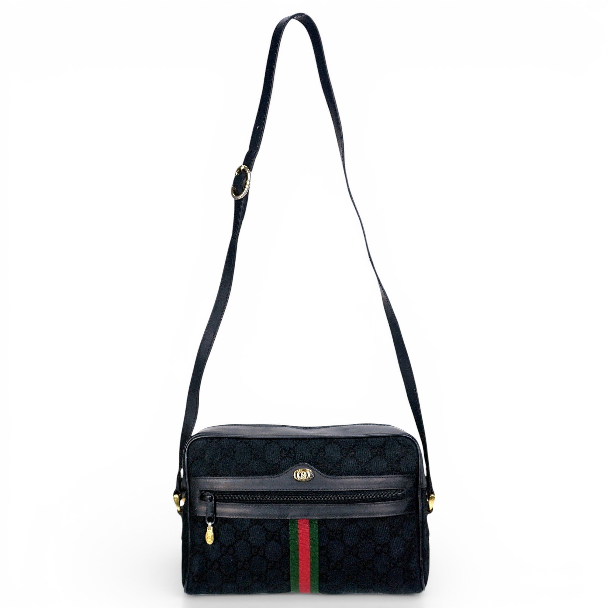 Ophidia Zip leather crossbody bag