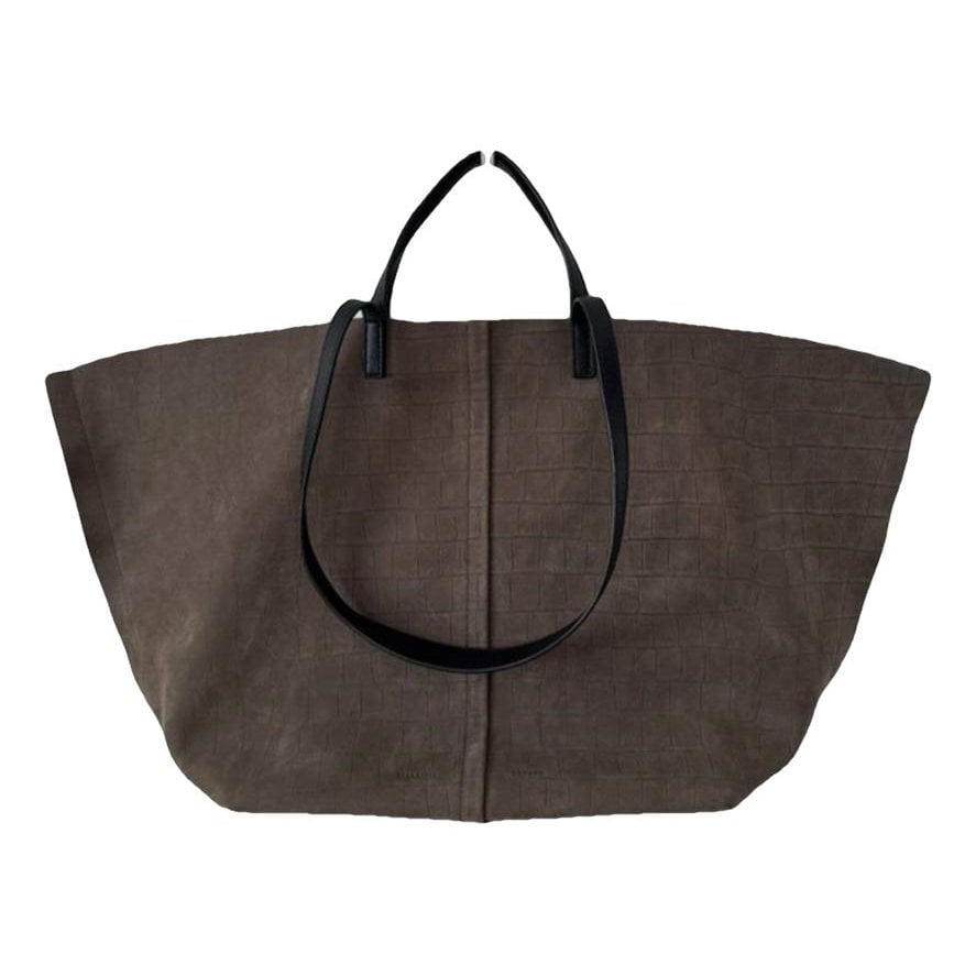 Leather tote