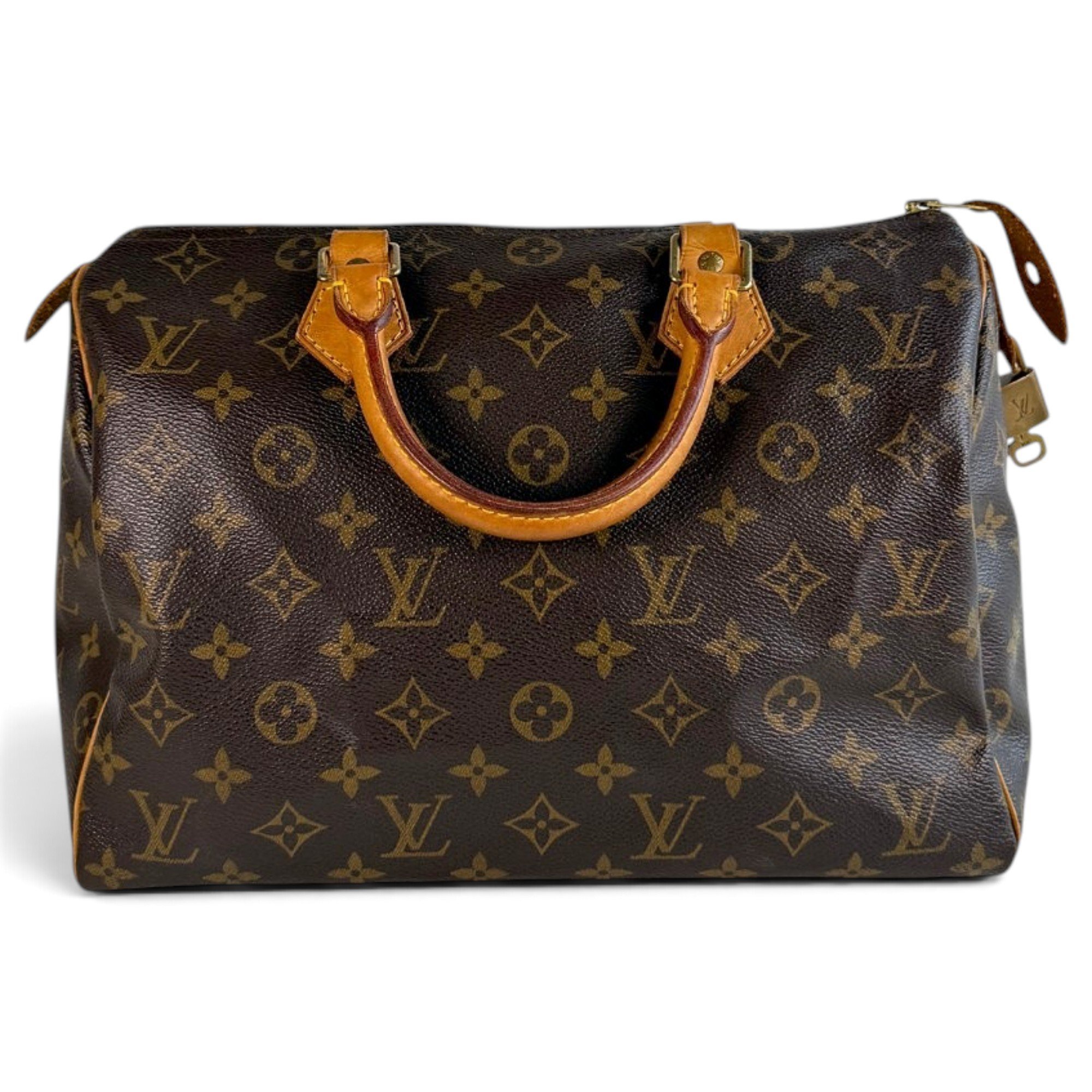 Speedy leather handbag