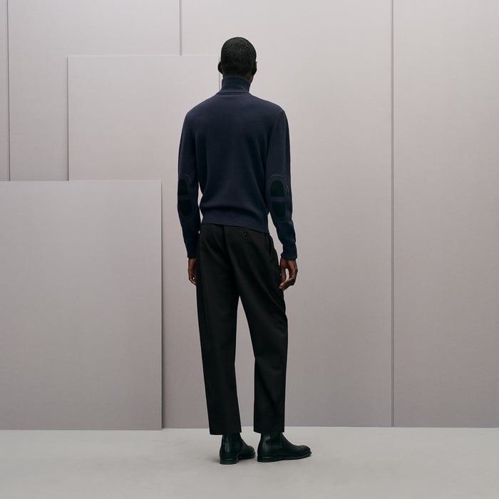 Marine "Maillon Chaine d'Ancre" Zipped Cashmere Jacket