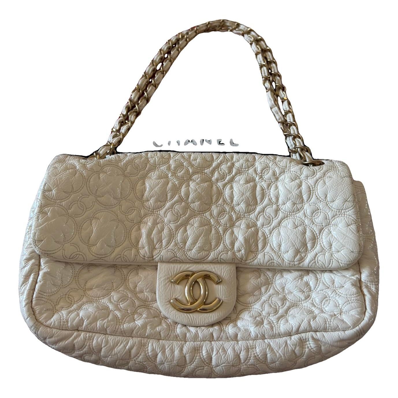 Patent leather handbag