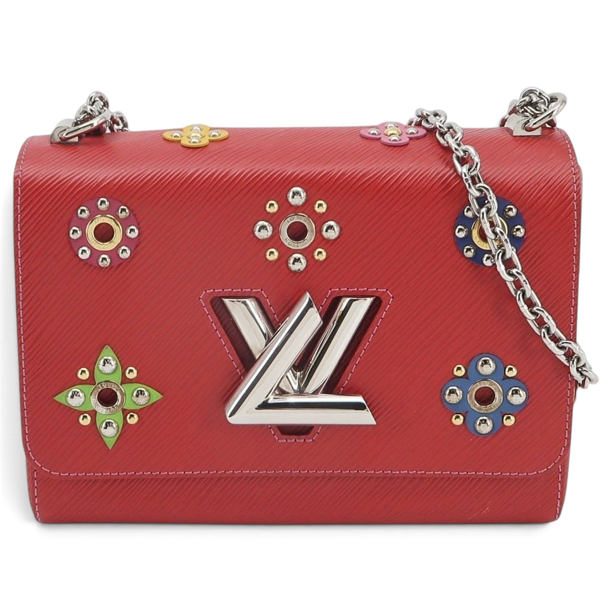 Twist leather handbag