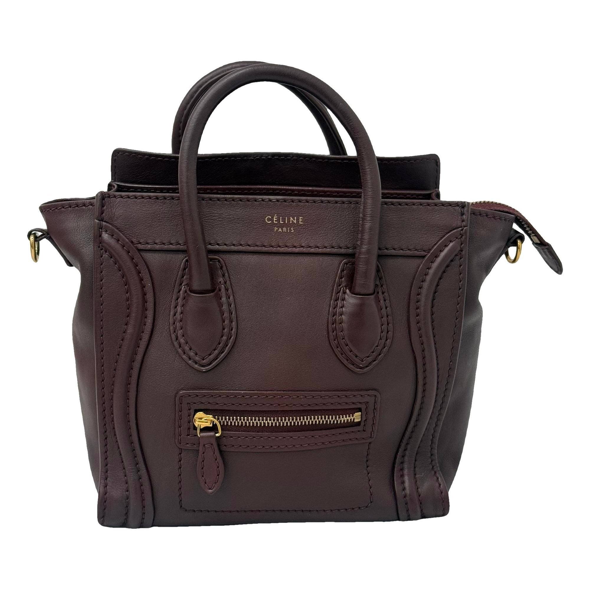 Nano Luggage leather handbag