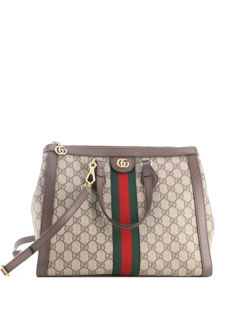 Ophidia Top Handle GG Coated Canvas Medium tote bag