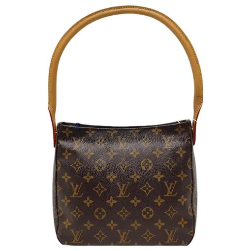 Looping leather handbag