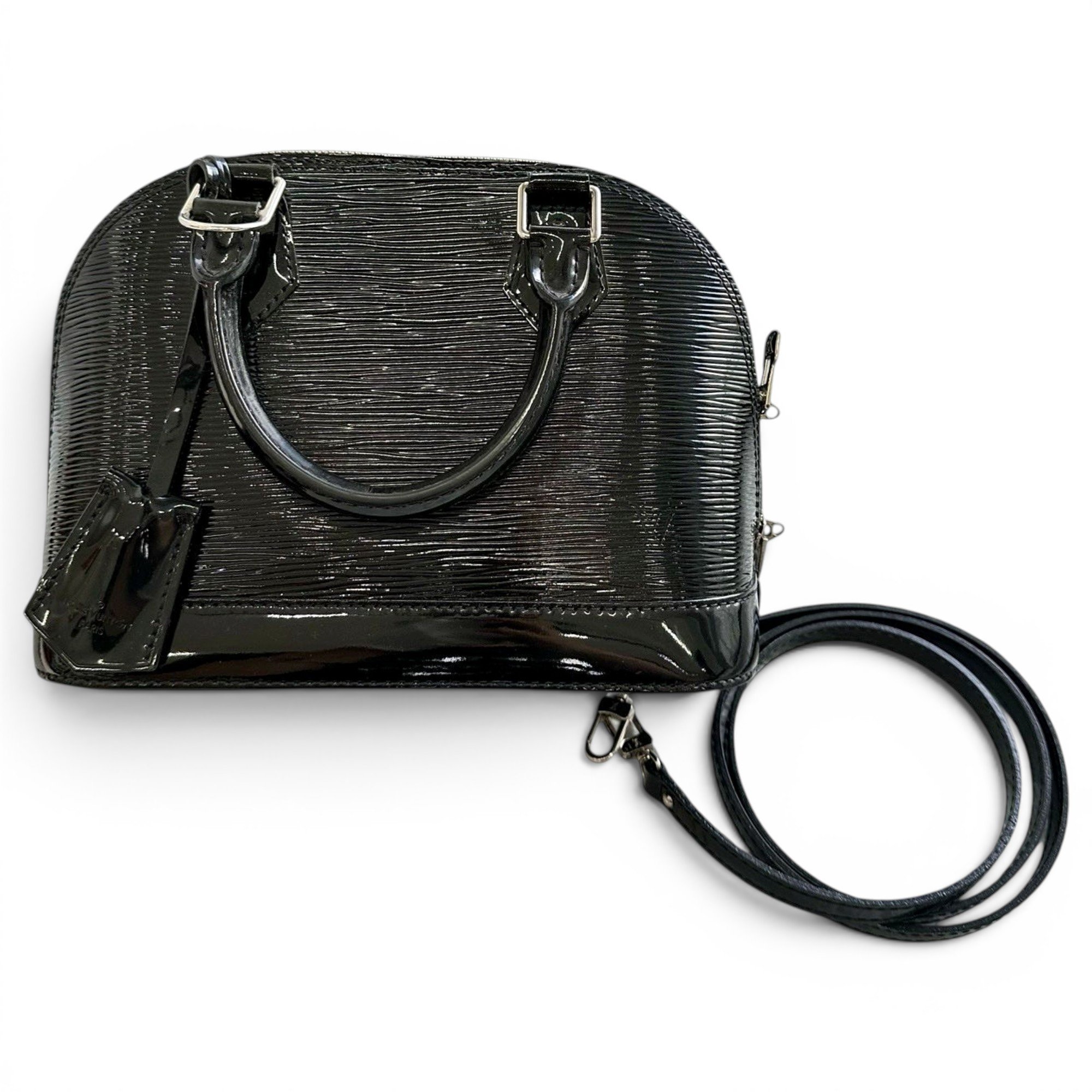 Alma BB patent leather handbag