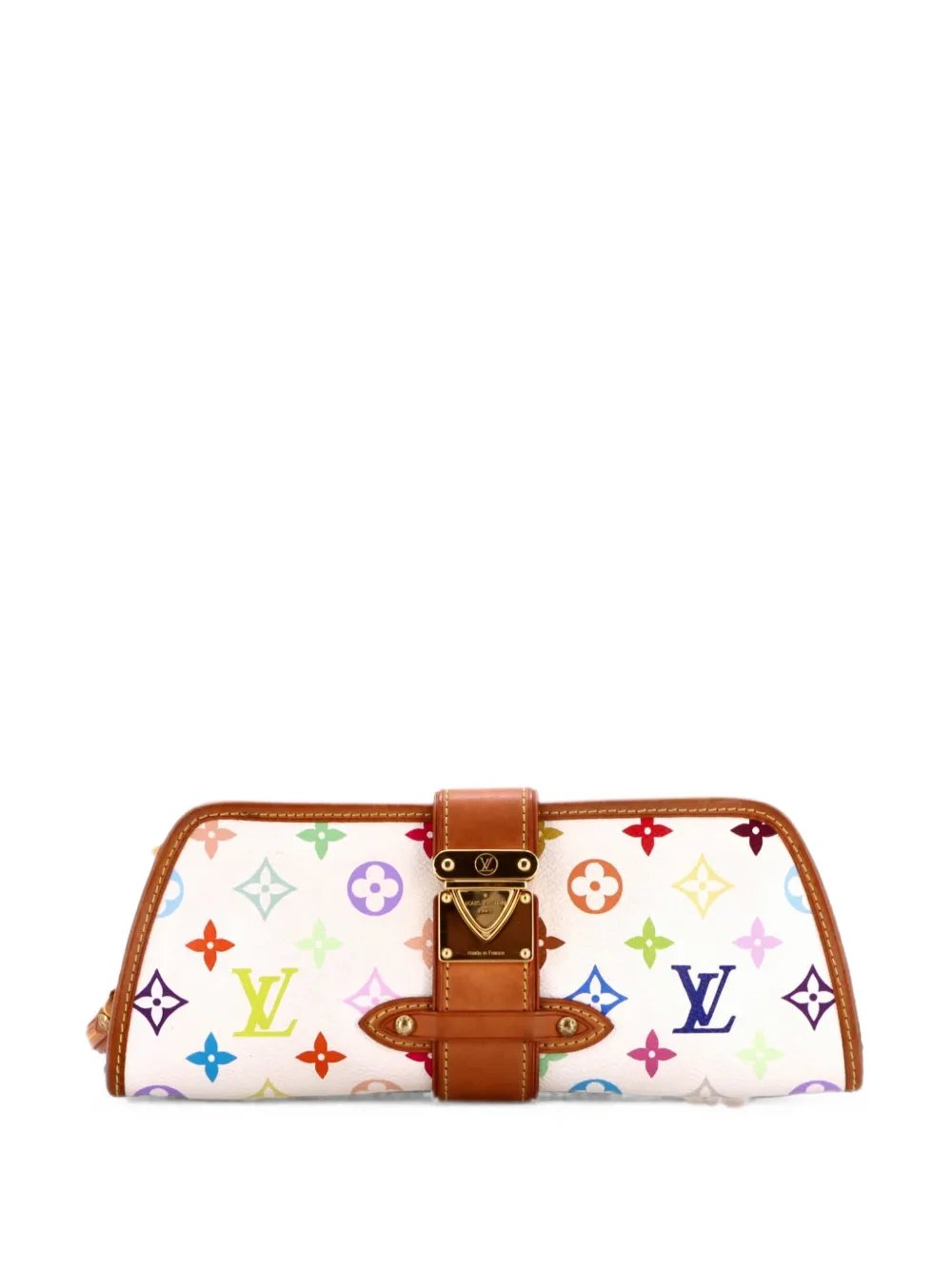Shirley Handbag Monogram Multicolor clutch bag