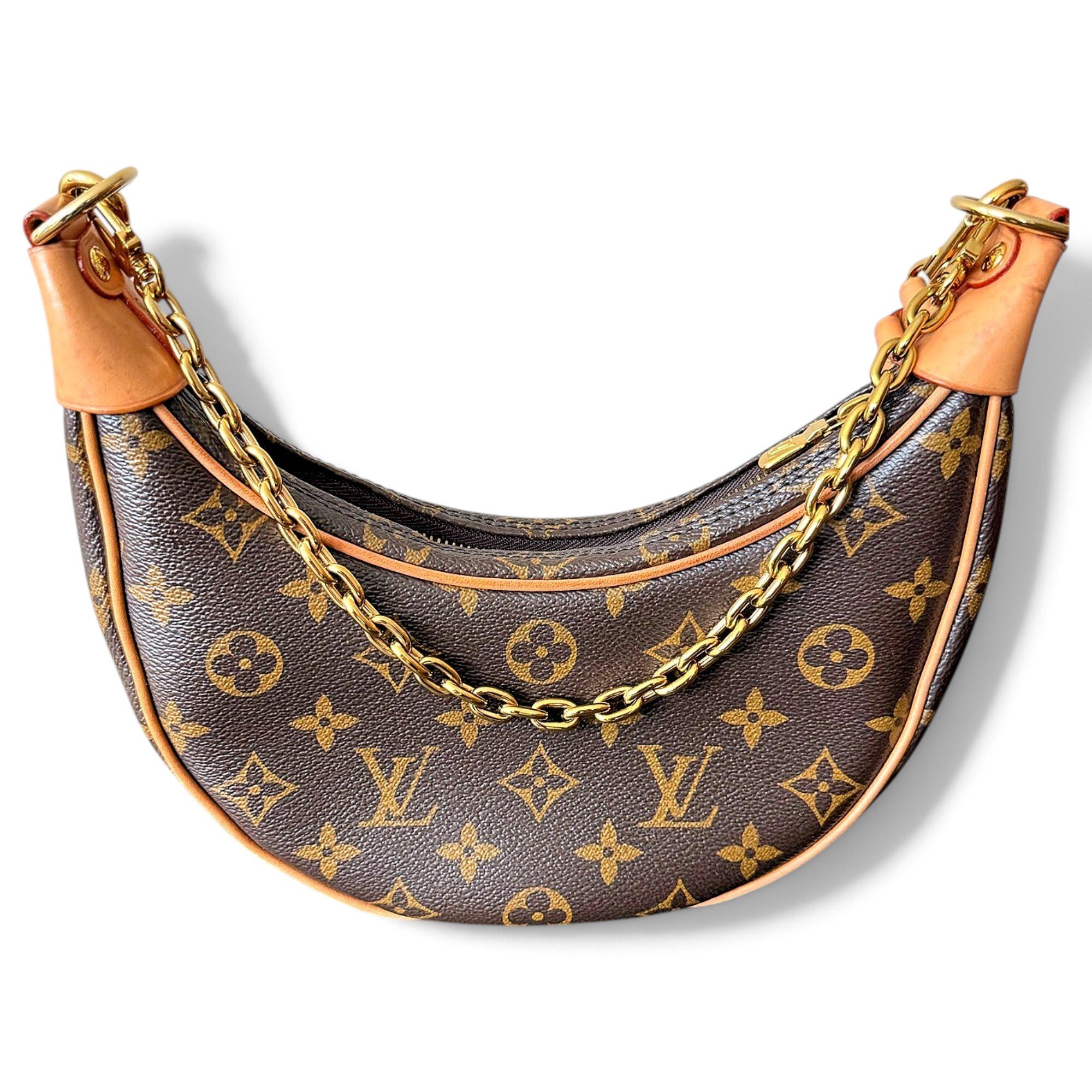 Loop leather crossbody bag