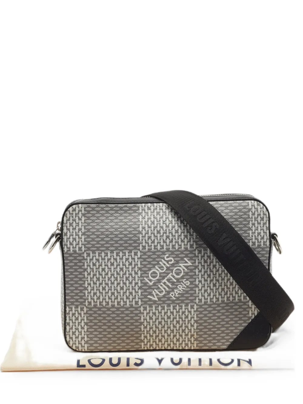 Trio Damier Graphite 3D messenger bag