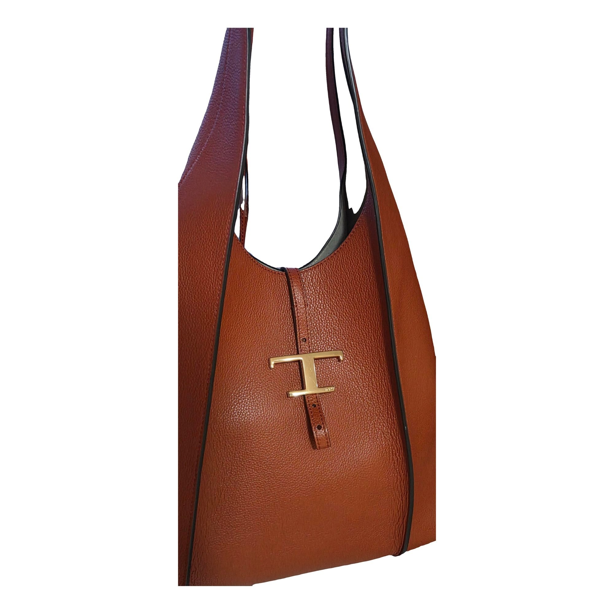 Shopping Media leather handbag