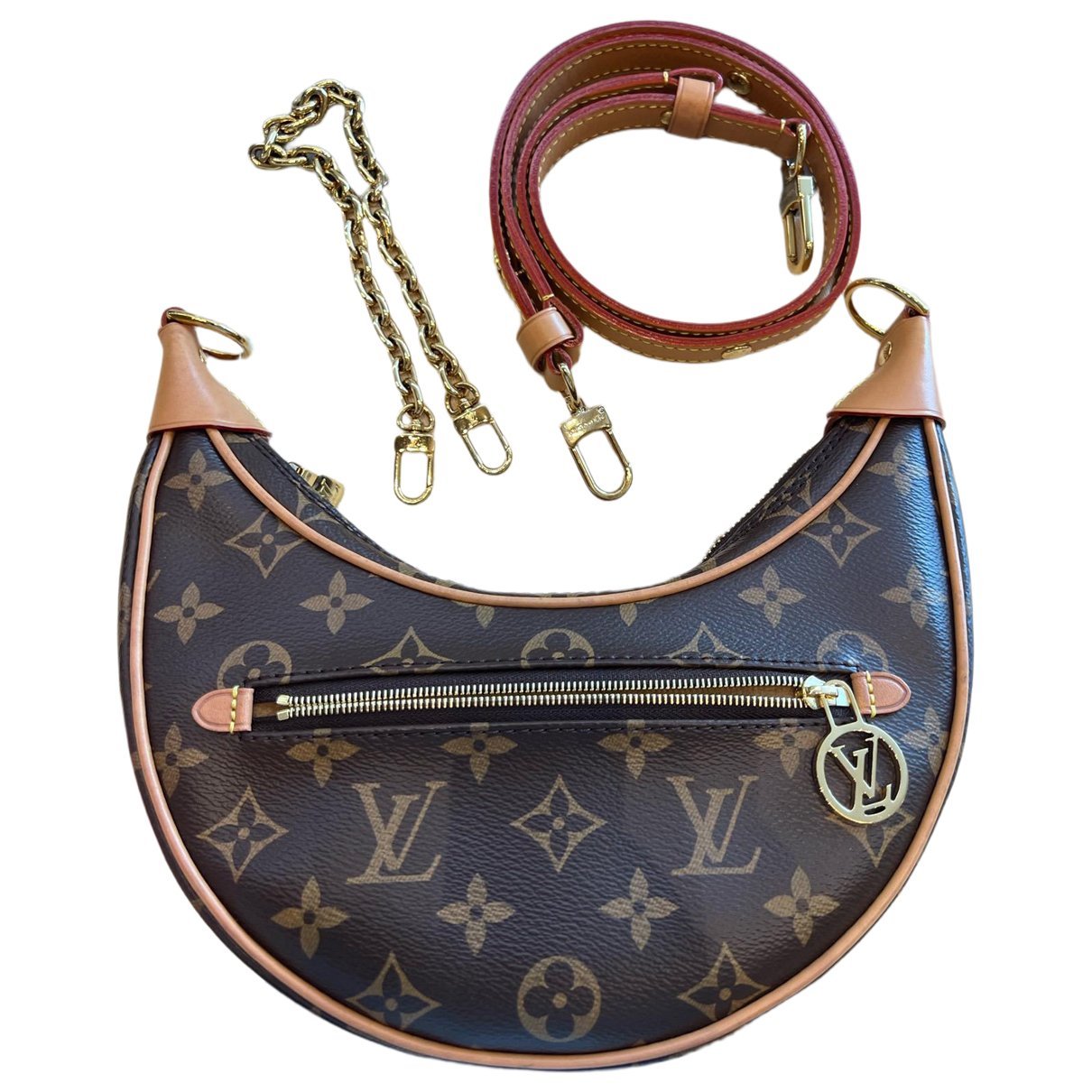 Loop leather handbag
